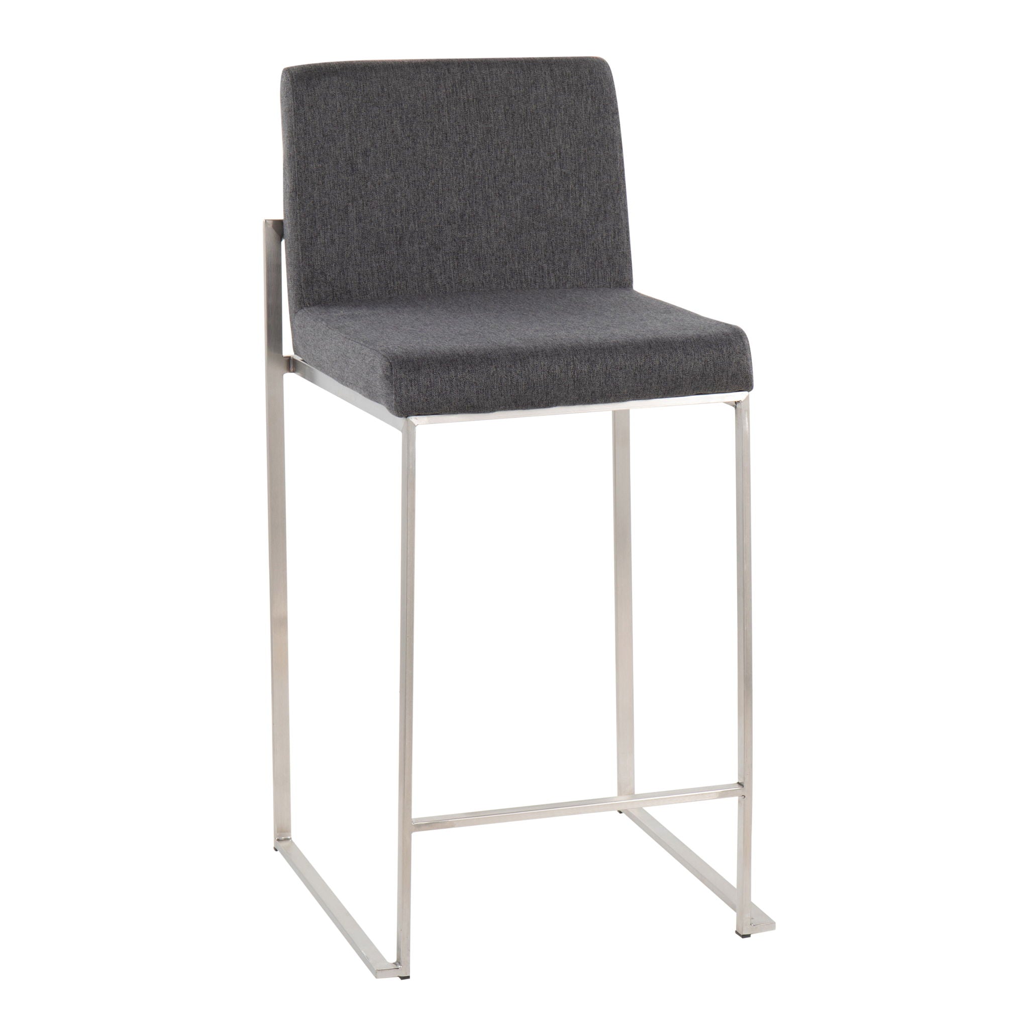 Fuji - Contemporary High Back Counter Stool, Functional Design - Best Buy Furniture