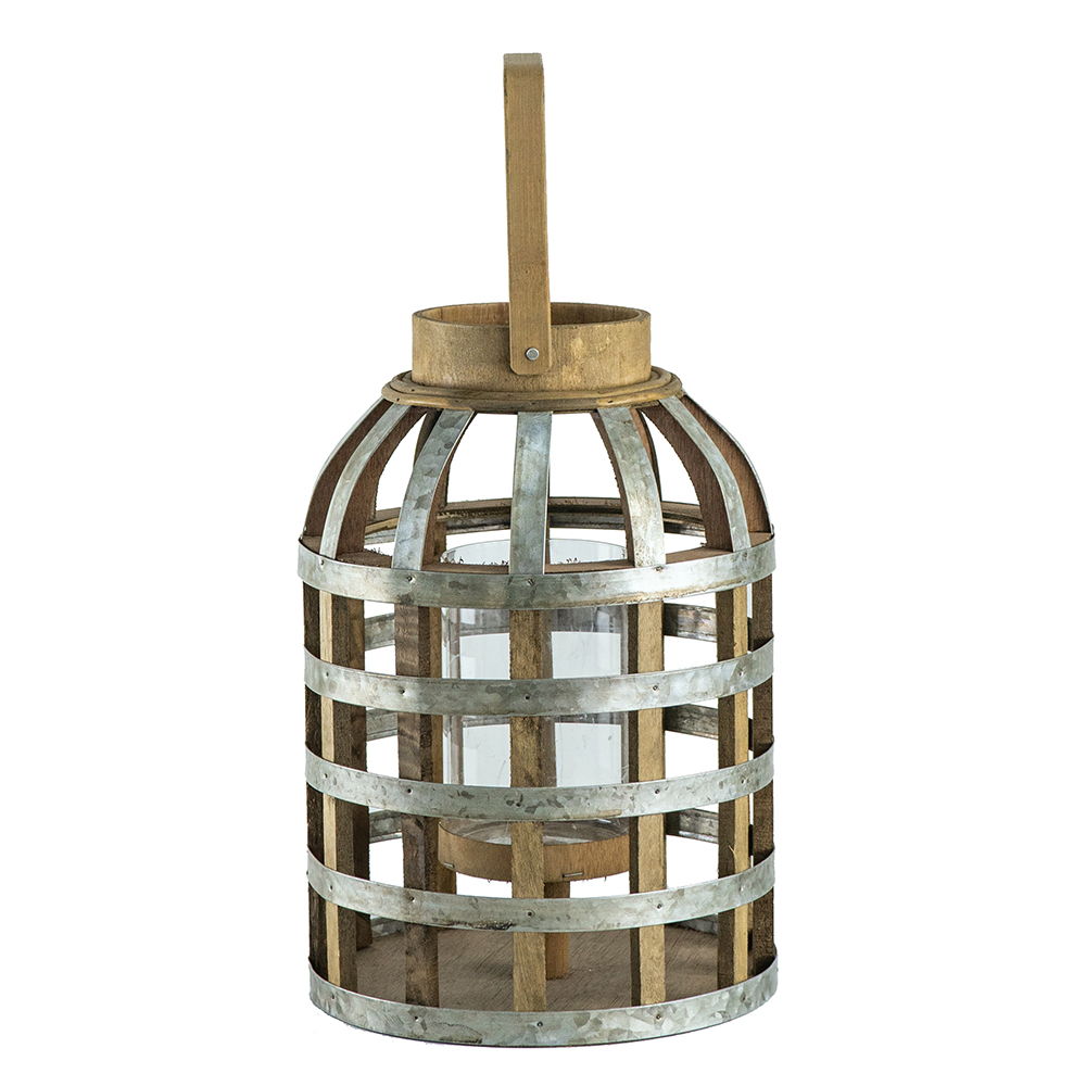 Decorative Lantern With Handle, Wooden Lantern For Indoor Outdoor, Home Garden Wedding - Best Buy Furniture