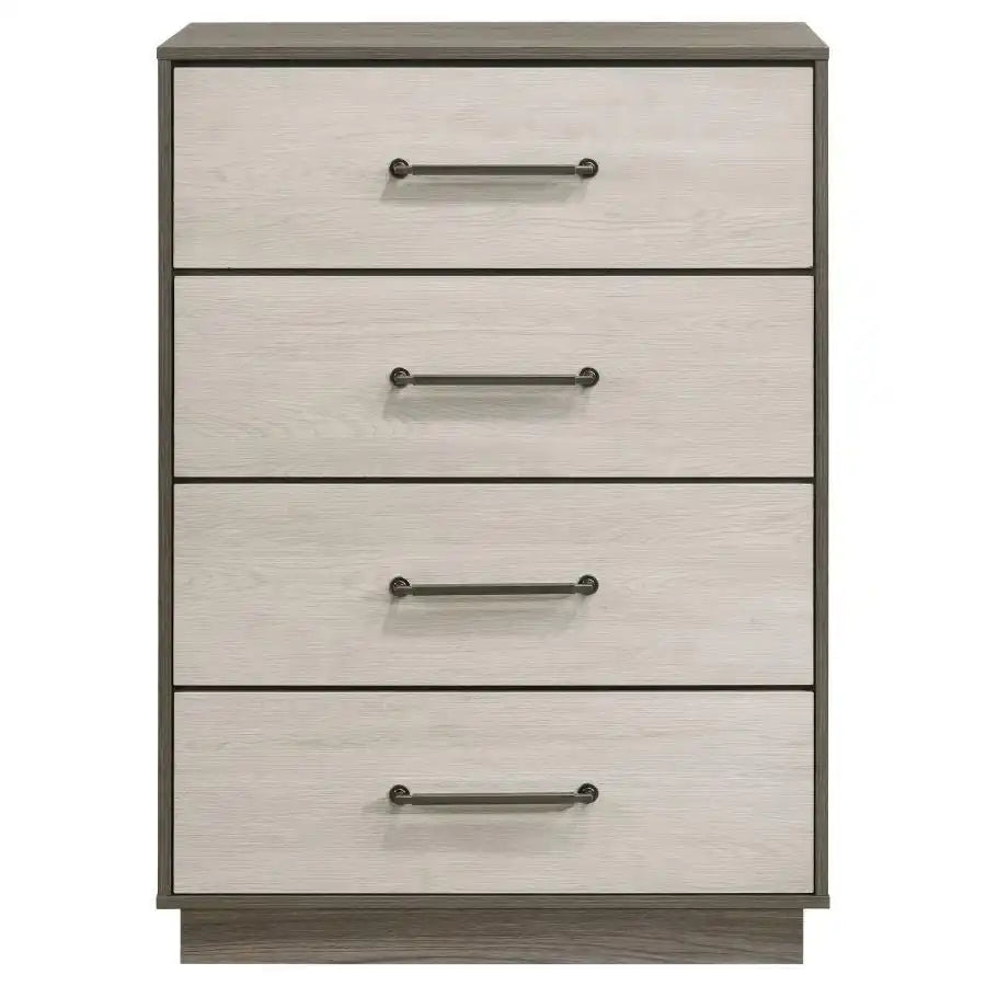 Fenwick - 4-Drawer Chest Of Drawers - Gray Oak - Best Buy Furniture