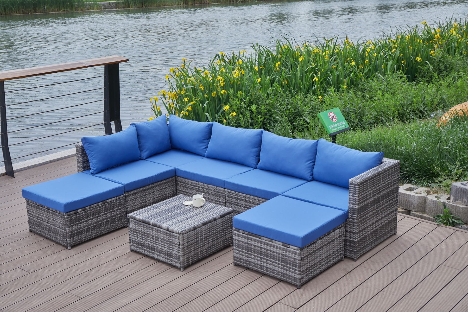 Patio Sofa With Cushions - Best Buy Furniture