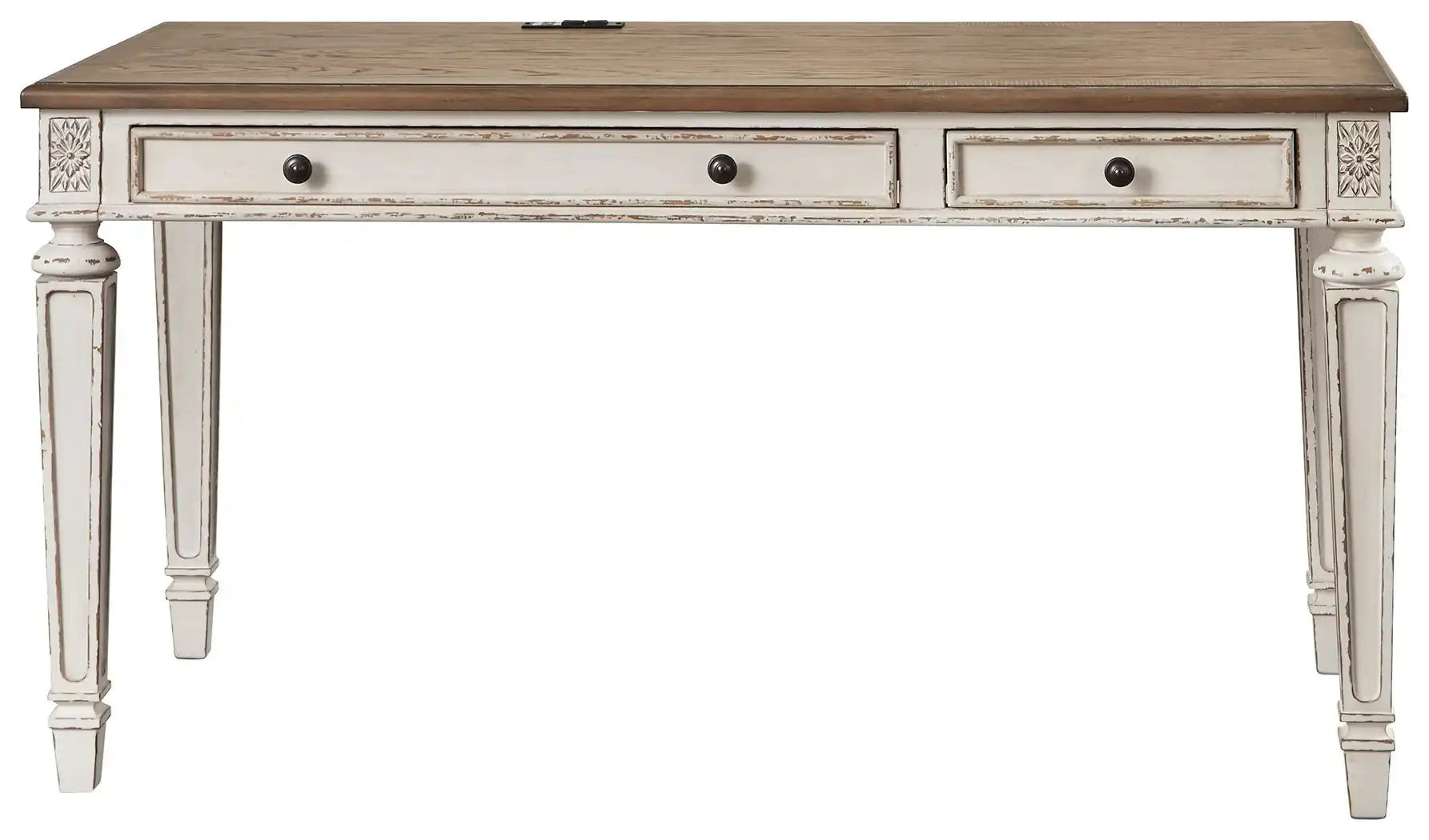 Realyn - Home Office Desk - Light Brown - Best Buy Furniture