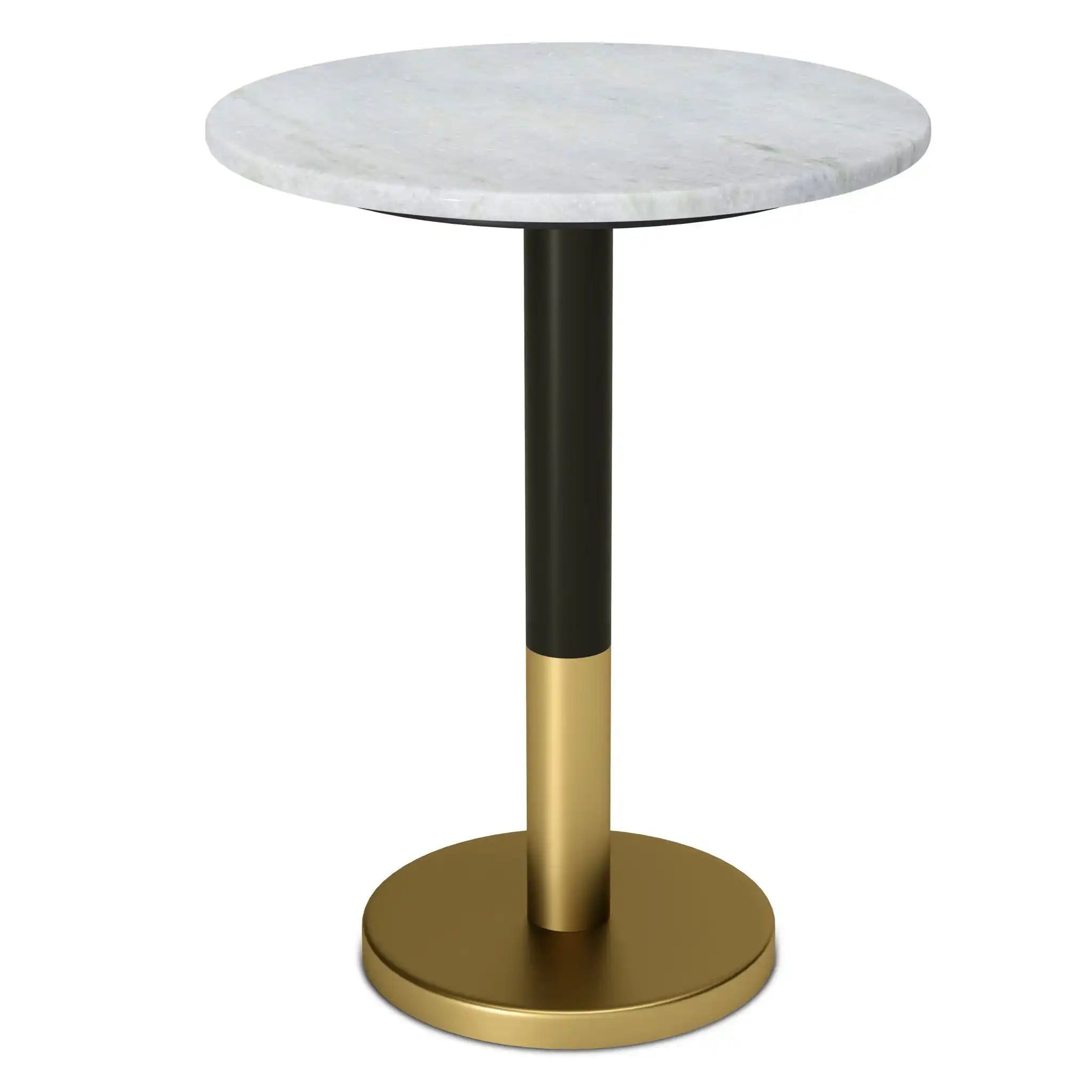 Evans - Marble Side Table - White - Best Buy Furniture