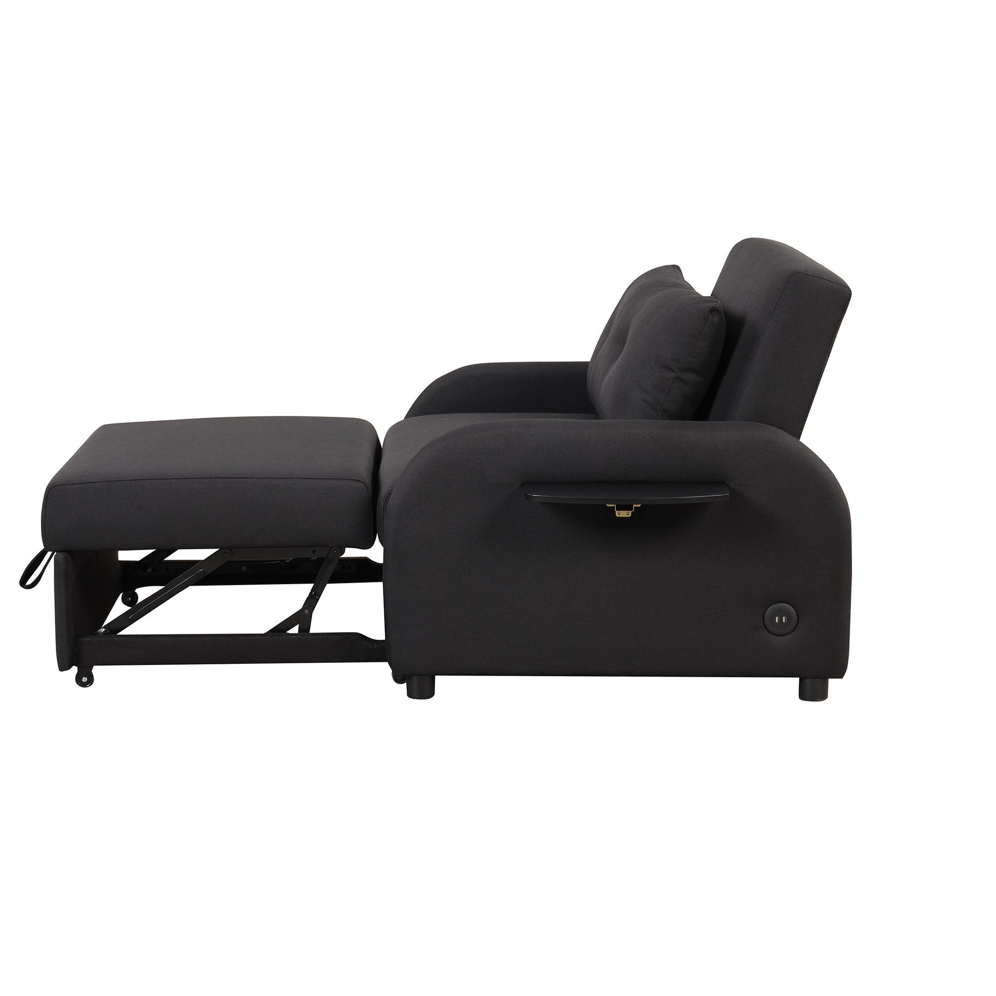 Versatile Pull Out Sofa Sleeper 3 In 1 With Wing Table & USB Charge, Compact Design - Best Buy Furniture