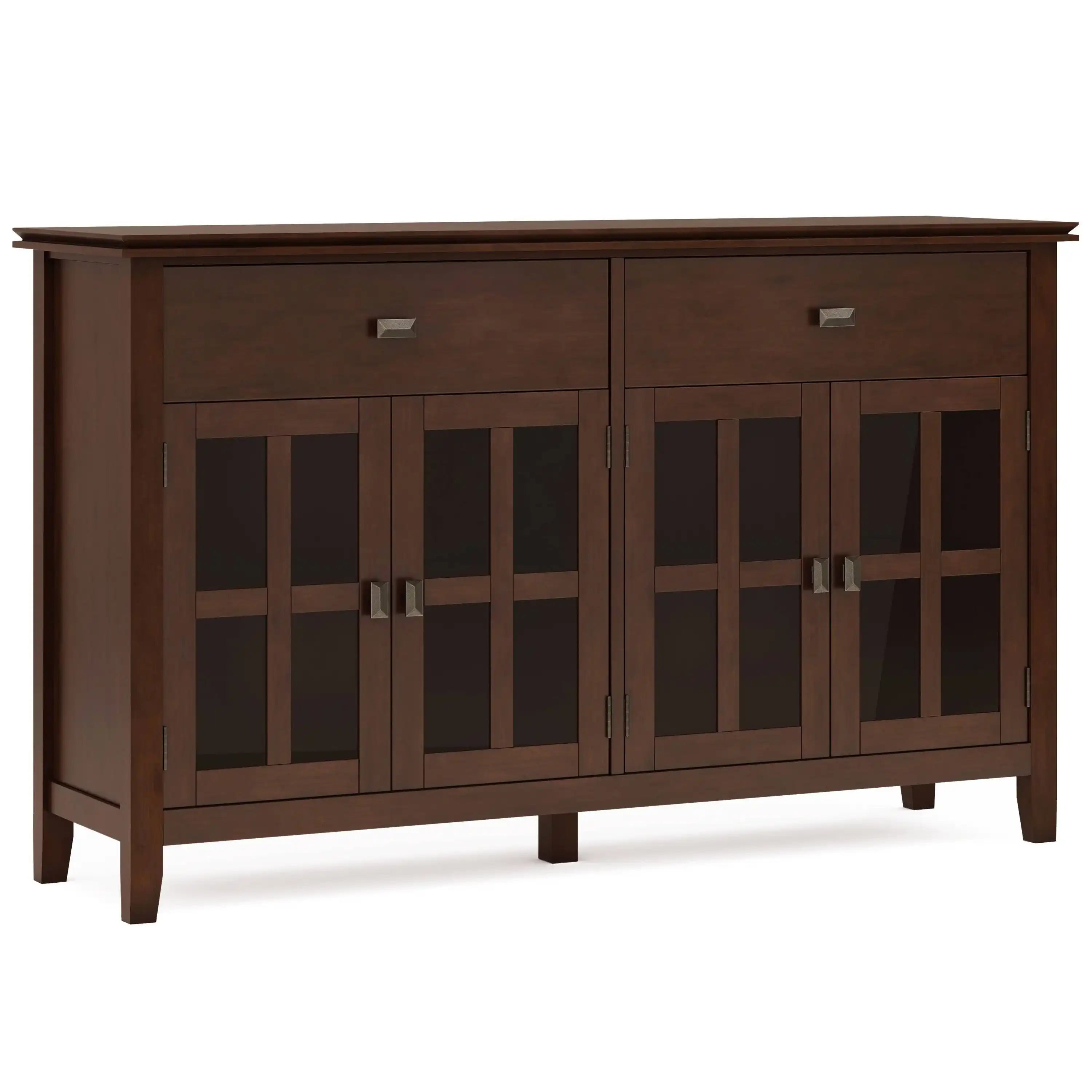 Artisan - Large 4 Door Sideboard Buffet - Russet Brown - Best Buy Furniture