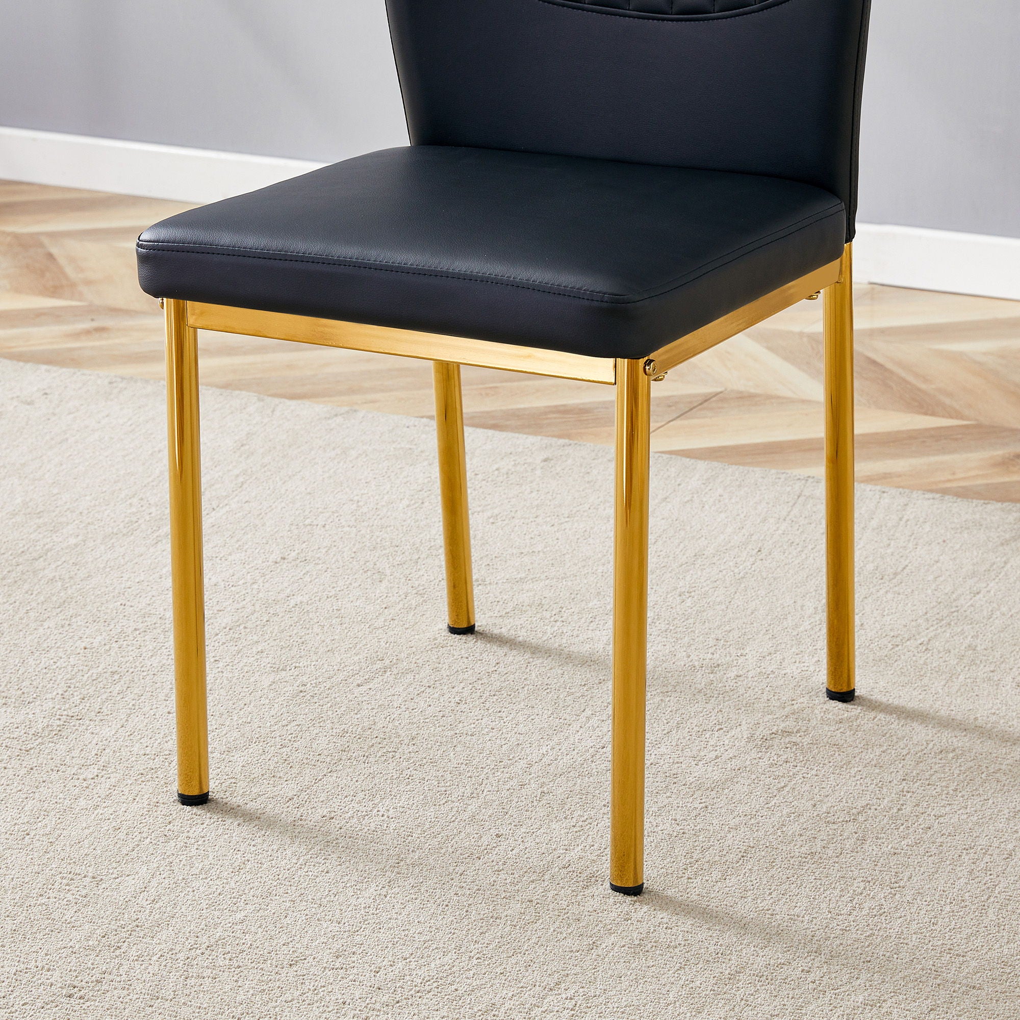 Luxury Simple Chair With Metal Gold Leg - Best Buy Furniture