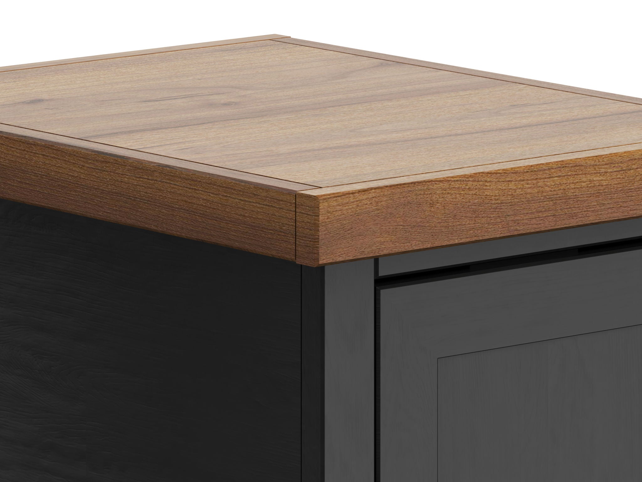 Essex - Chairside Table - Black, Whiskey - Best Buy Furniture