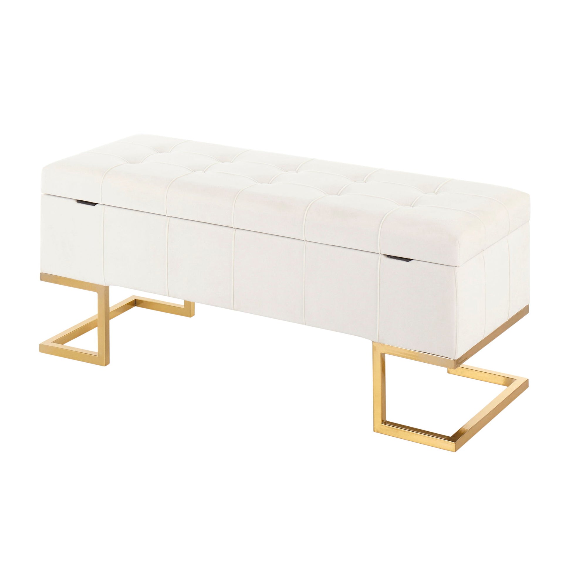 Midas - Contemporary / Glam Storage Bench - Best Buy Furniture