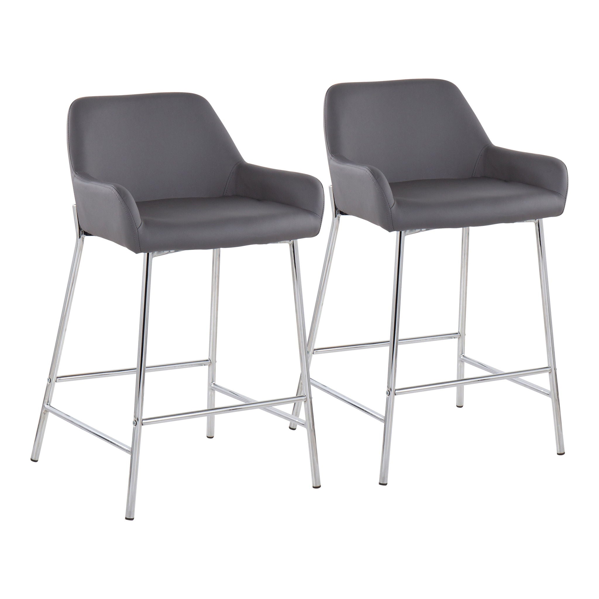 Daniella - Stylish Contemporary Fixed Height Counter Stool (Set of 2) - Best Buy Furniture