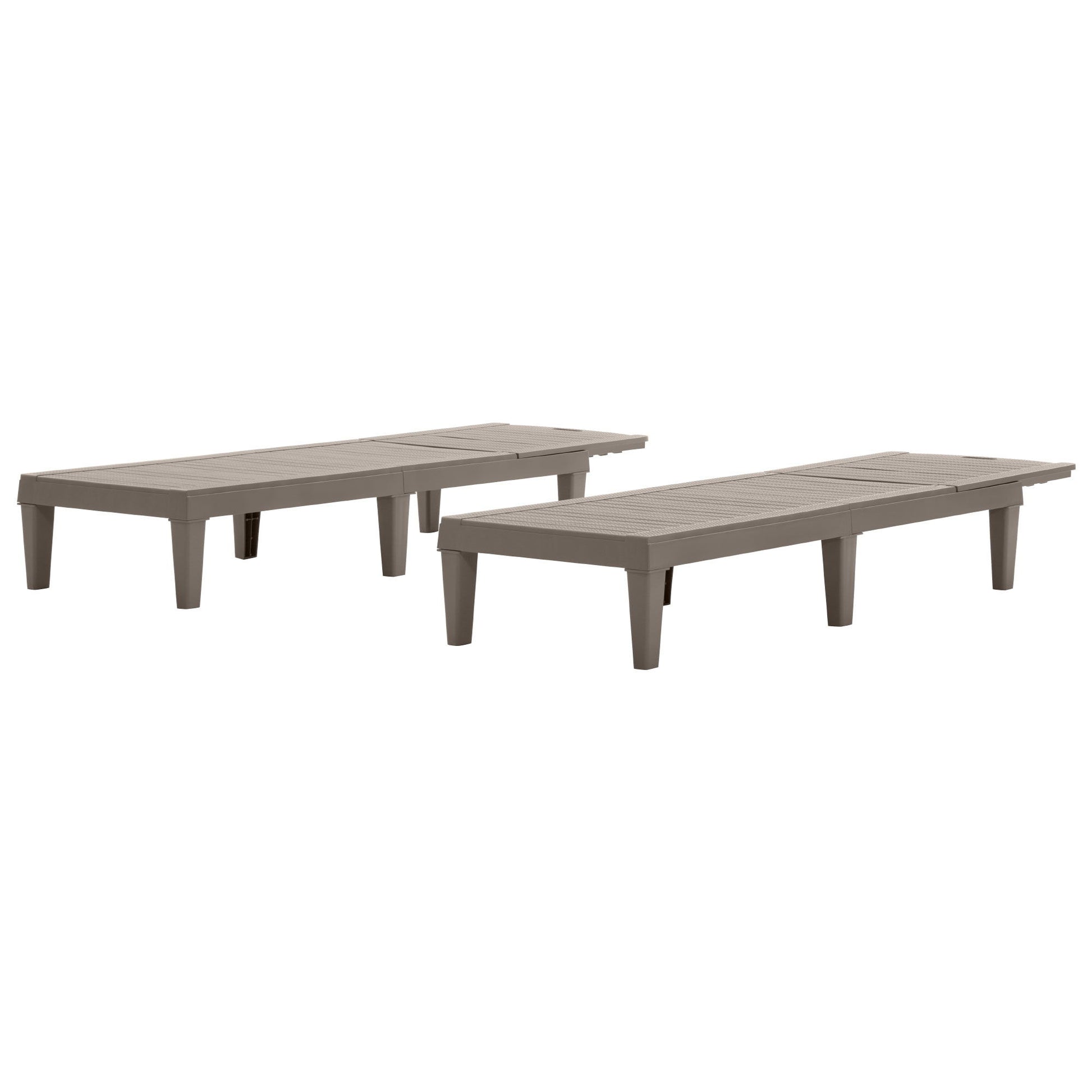 2 Piece Outdoor Chaise Lounges With Adjustable Backrest - Best Buy Furniture