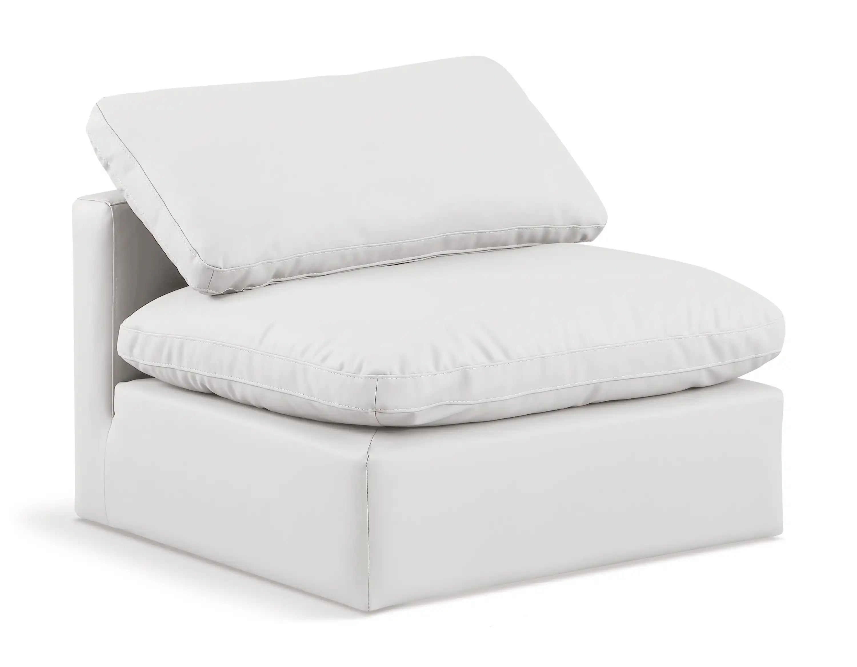 Indulge - Faux Leather Armless Chair - Best Buy Furniture