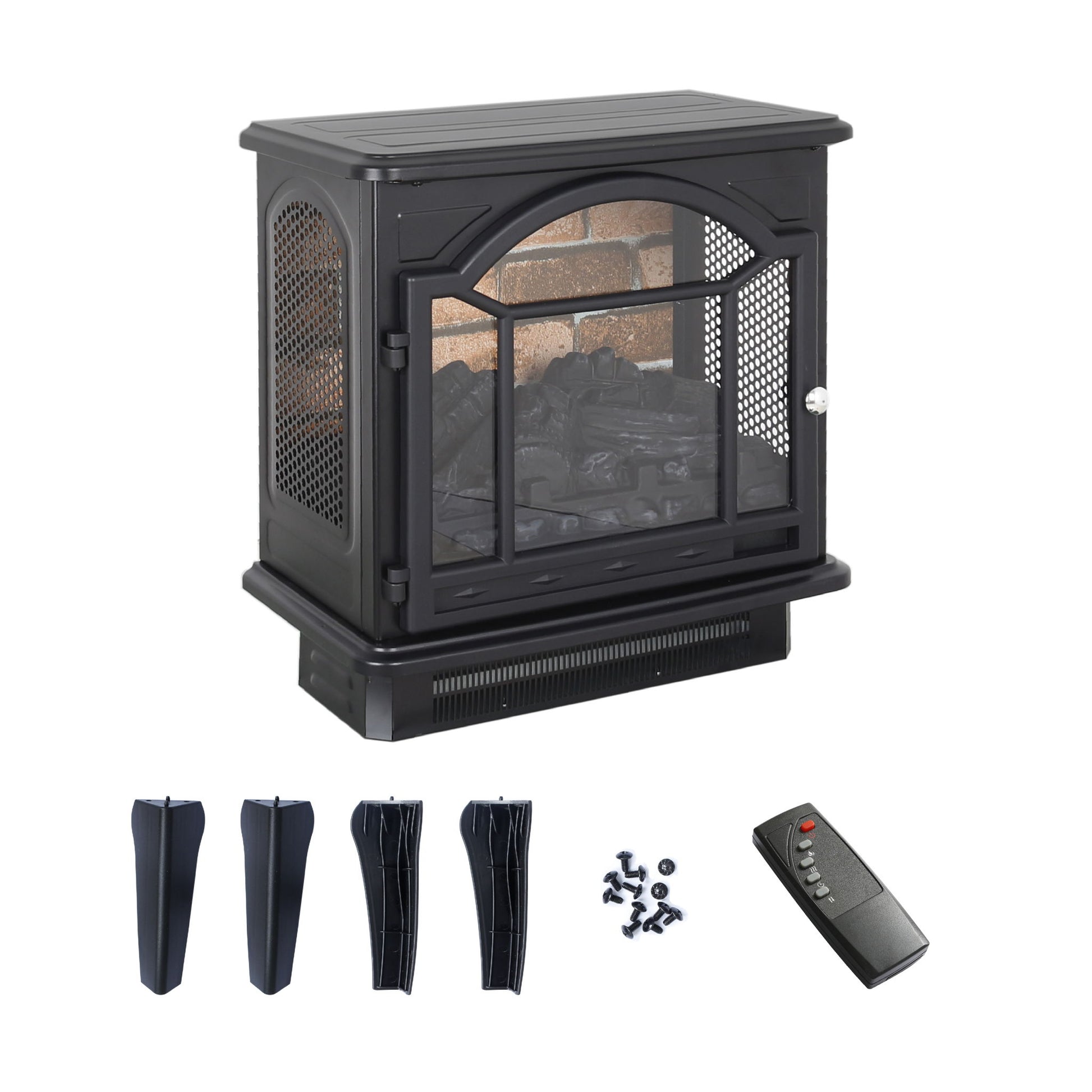 3D Flame Electric Infrared Quartz Fireplace Stove With Remote Control - Best Buy Furniture