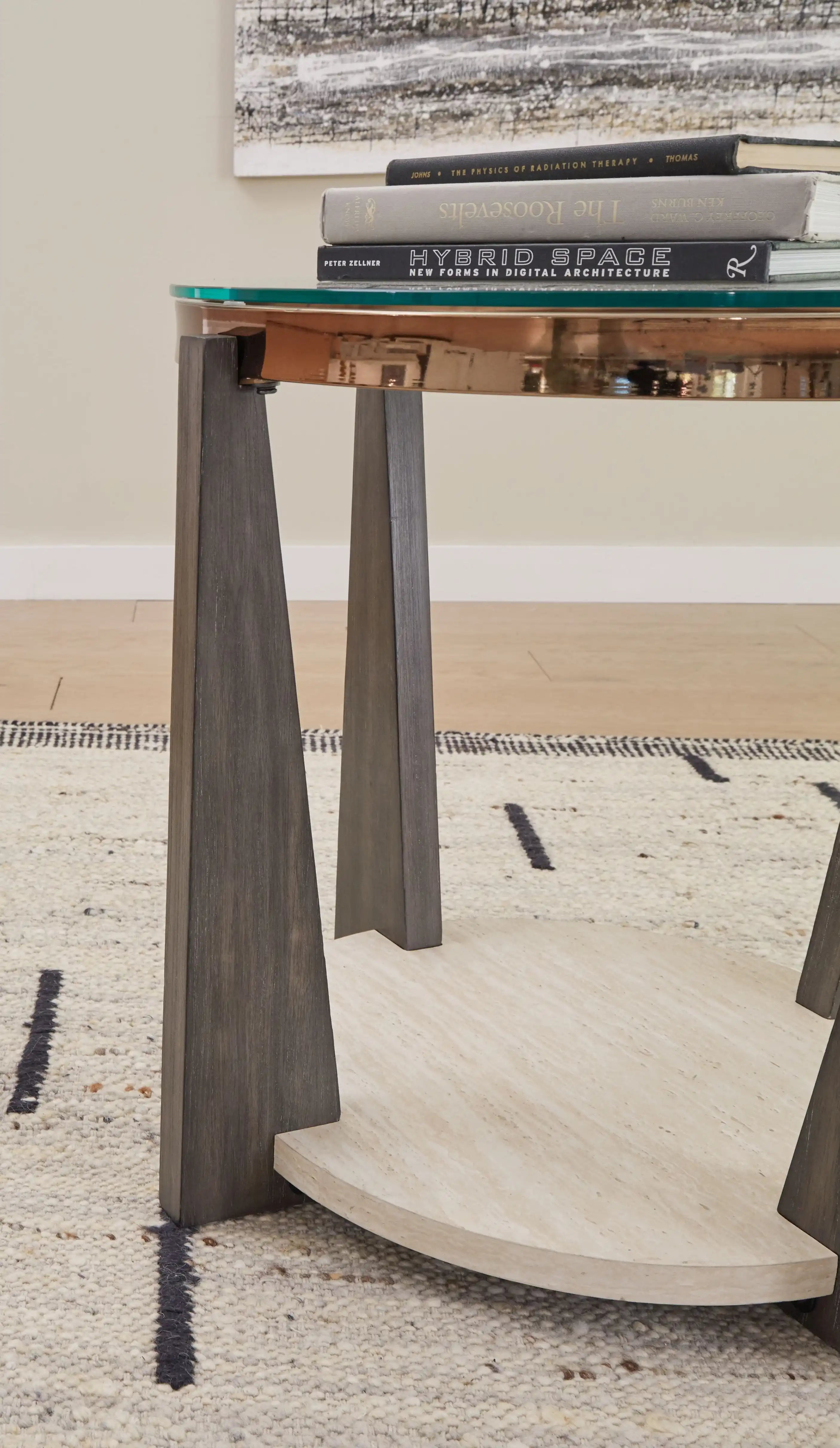 Frazwa - Round End Table - Multi - Best Buy Furniture