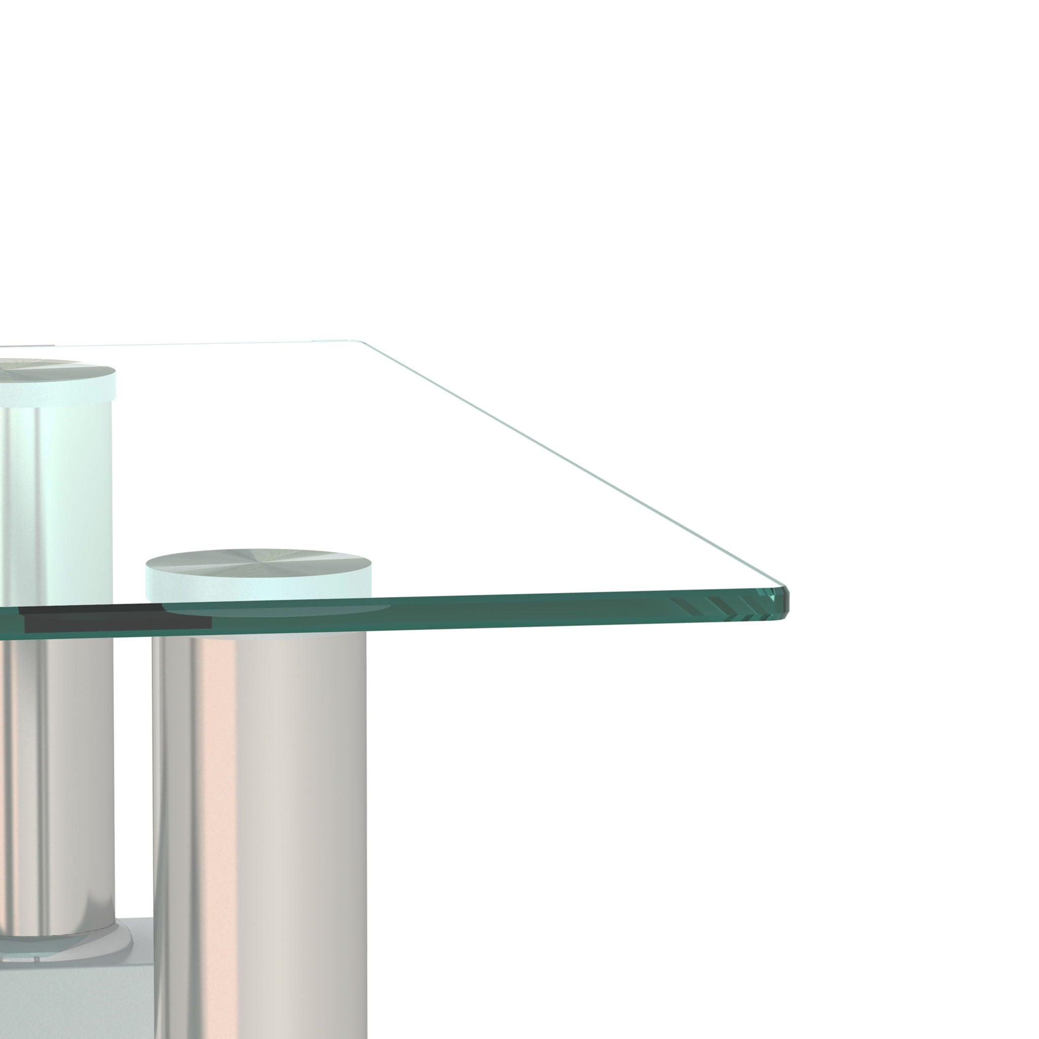 Modern Tempered Glass Tea Table, End Square Table For Living Room - Best Buy Furniture