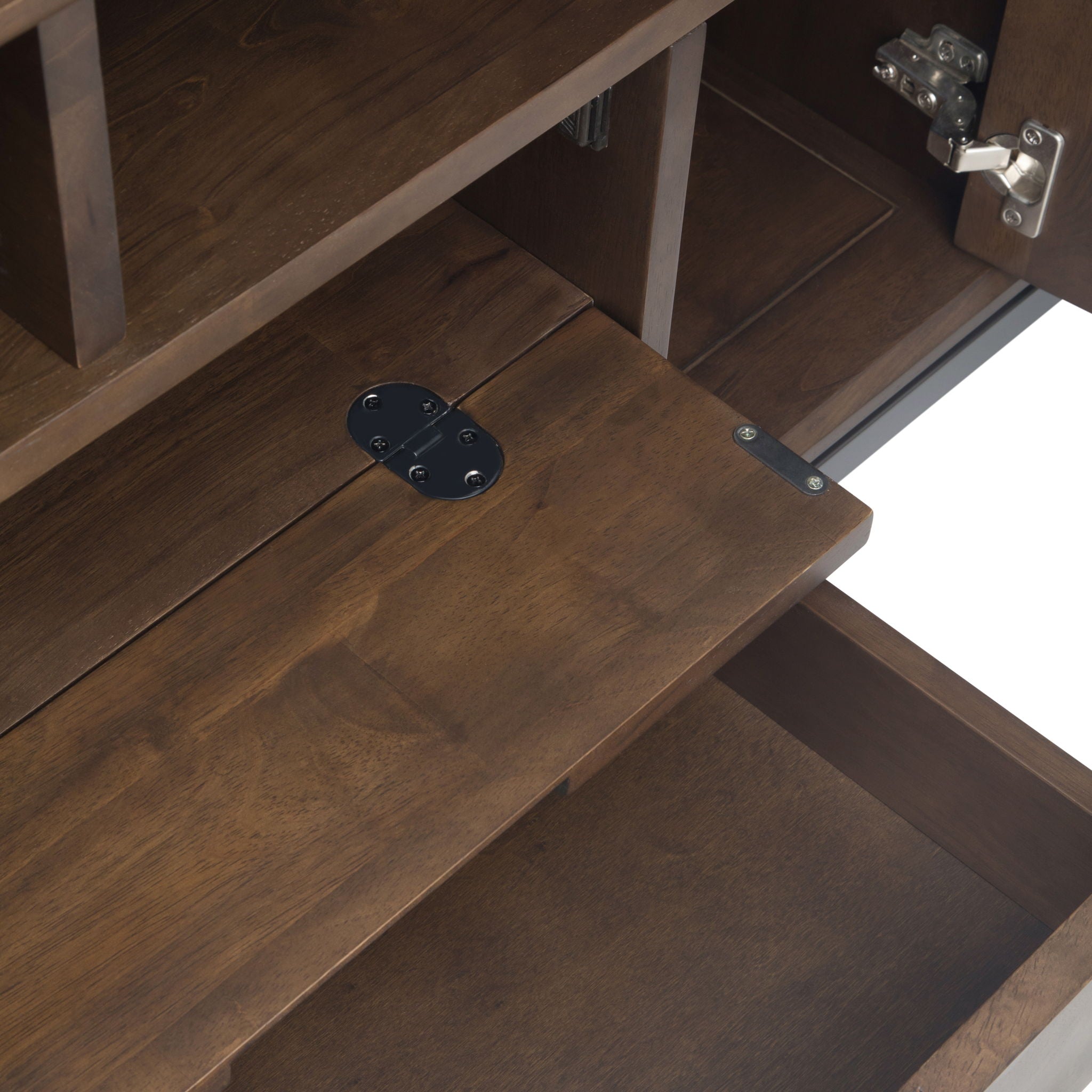 Banting - Mid Century Wide TV Stand - Walnut Brown - Best Buy Furniture