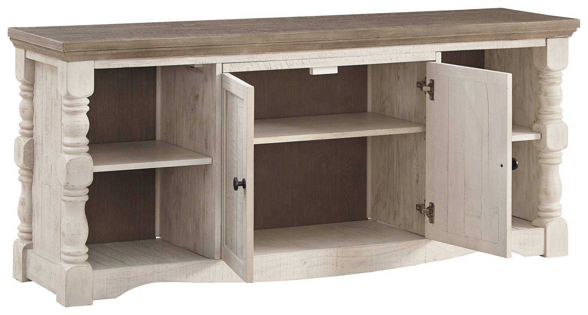 Havalance - Extra Large TV Stand - 2 Doors - Brown / Beige - Best Buy Furniture