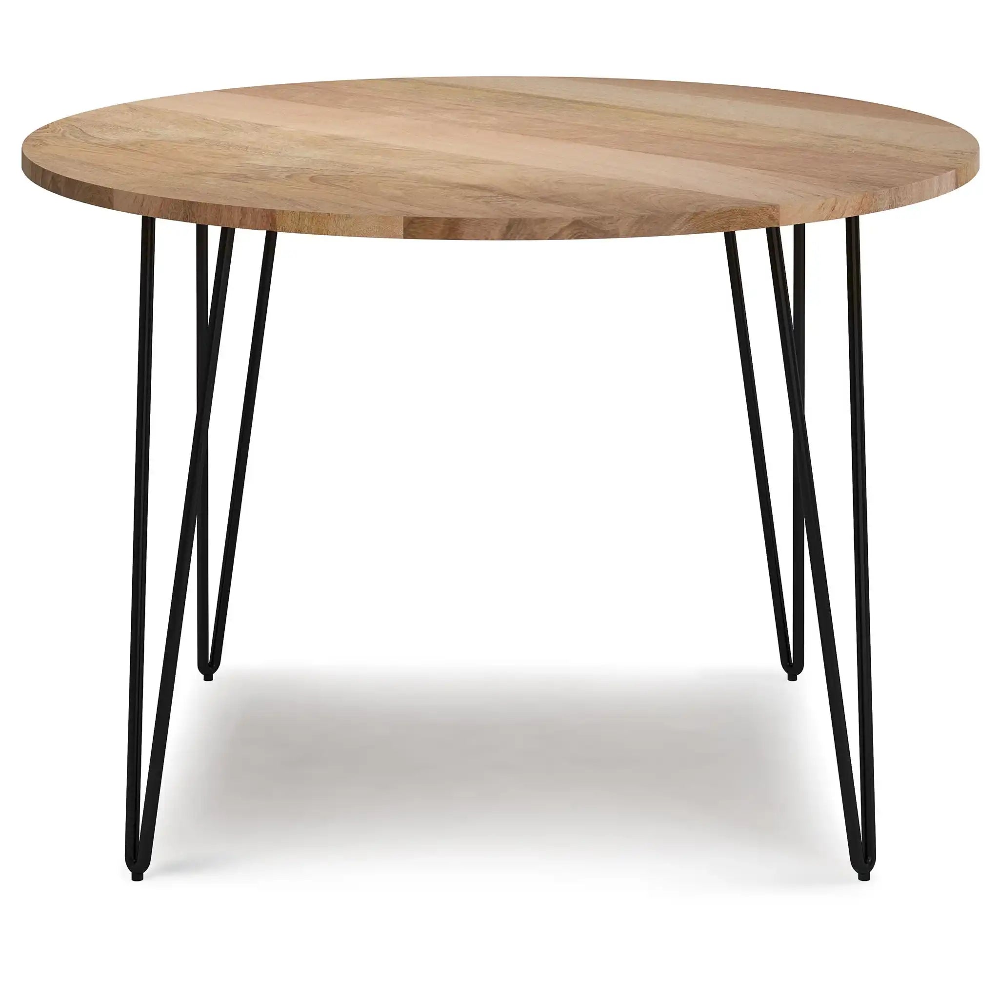 Hunter - Round Dining Table - Natural - Best Buy Furniture
