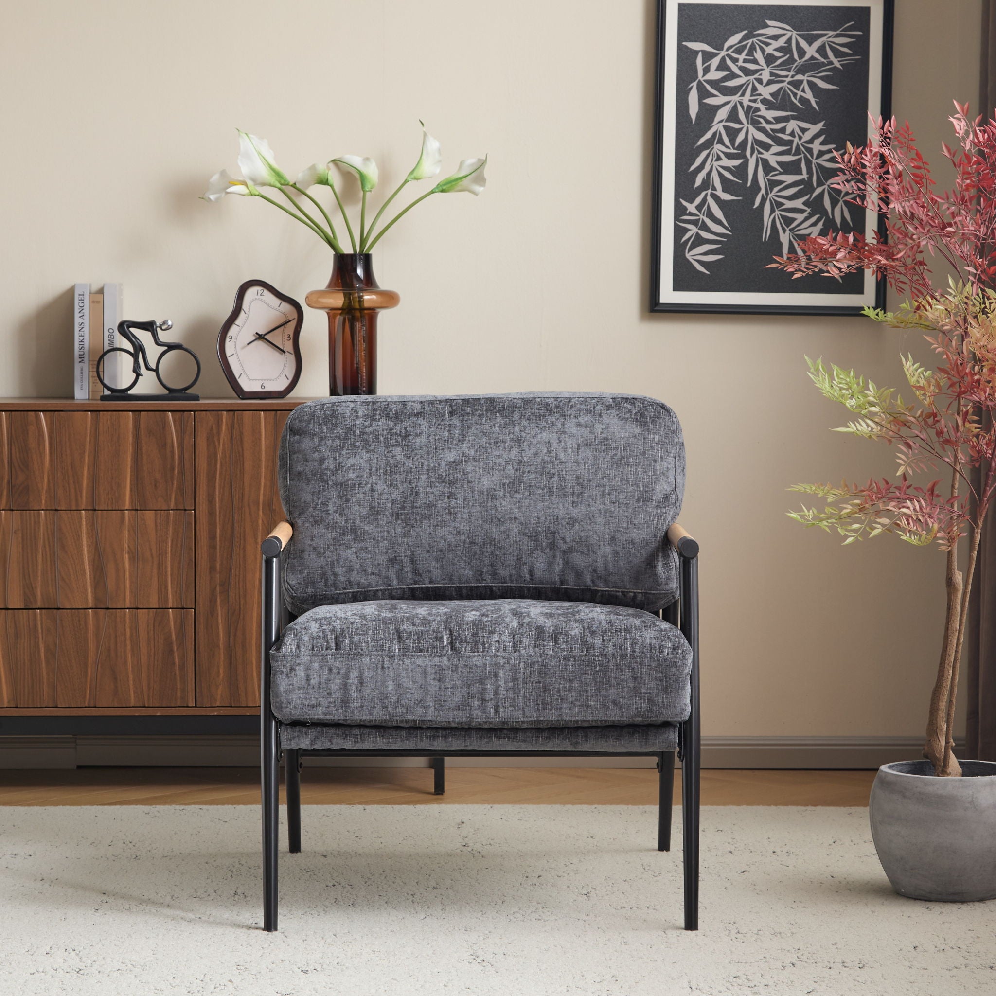 Modern Accent Chair With Plush Cushions, Cozy Seating - Best Buy Furniture