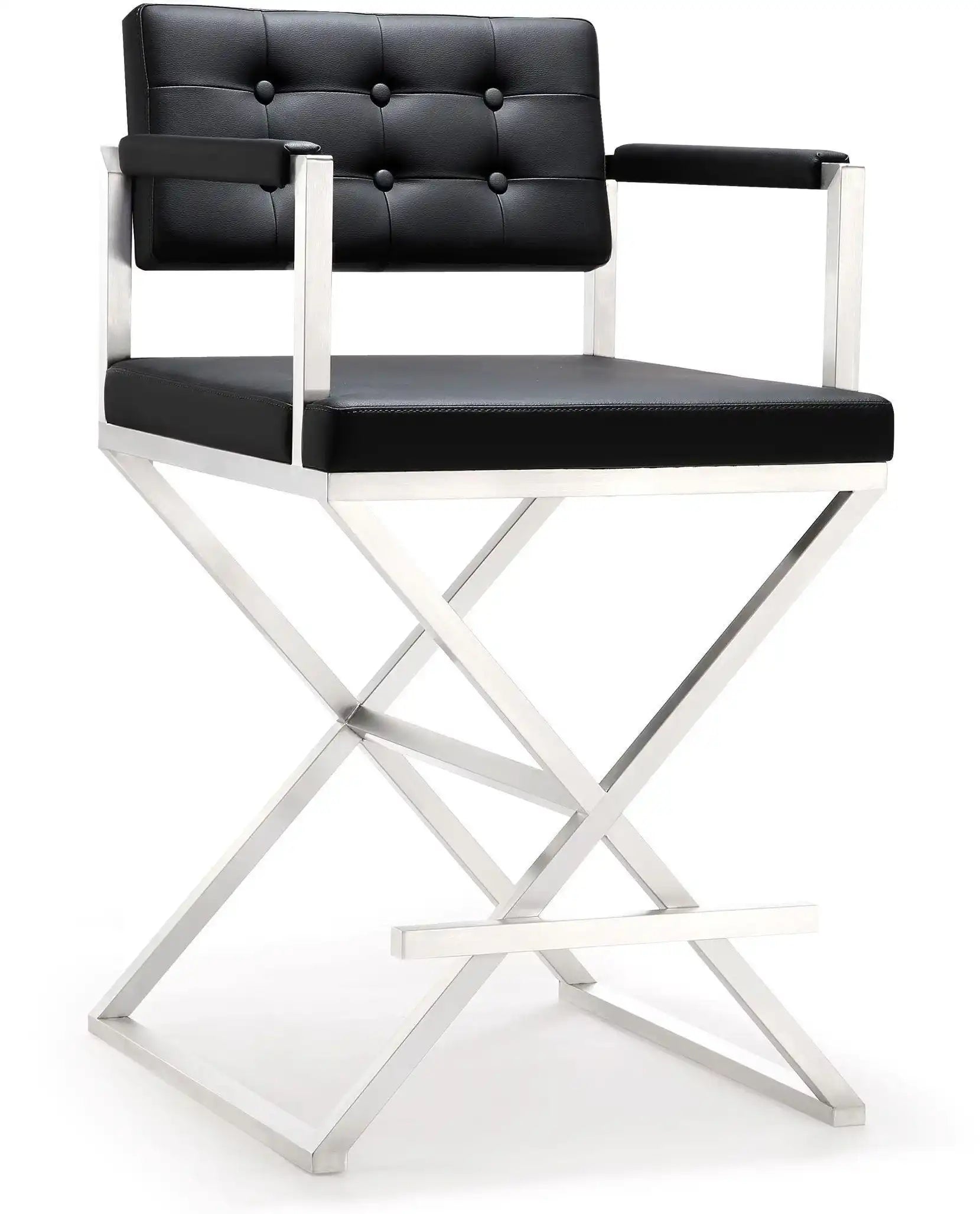 Director - Stainless Steel Counter Stool - Best Buy Furniture