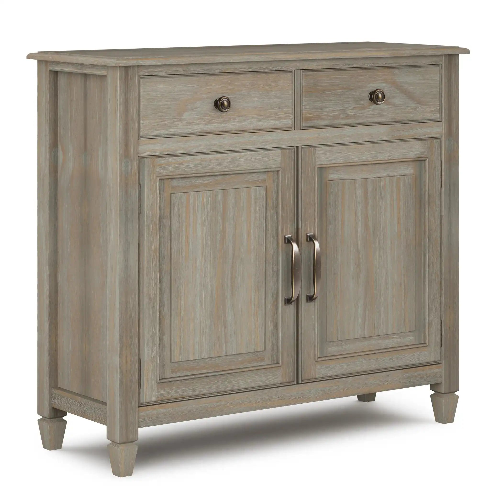 Connaught - Entryway Storage Cabinet - Distressed Gray - Best Buy Furniture