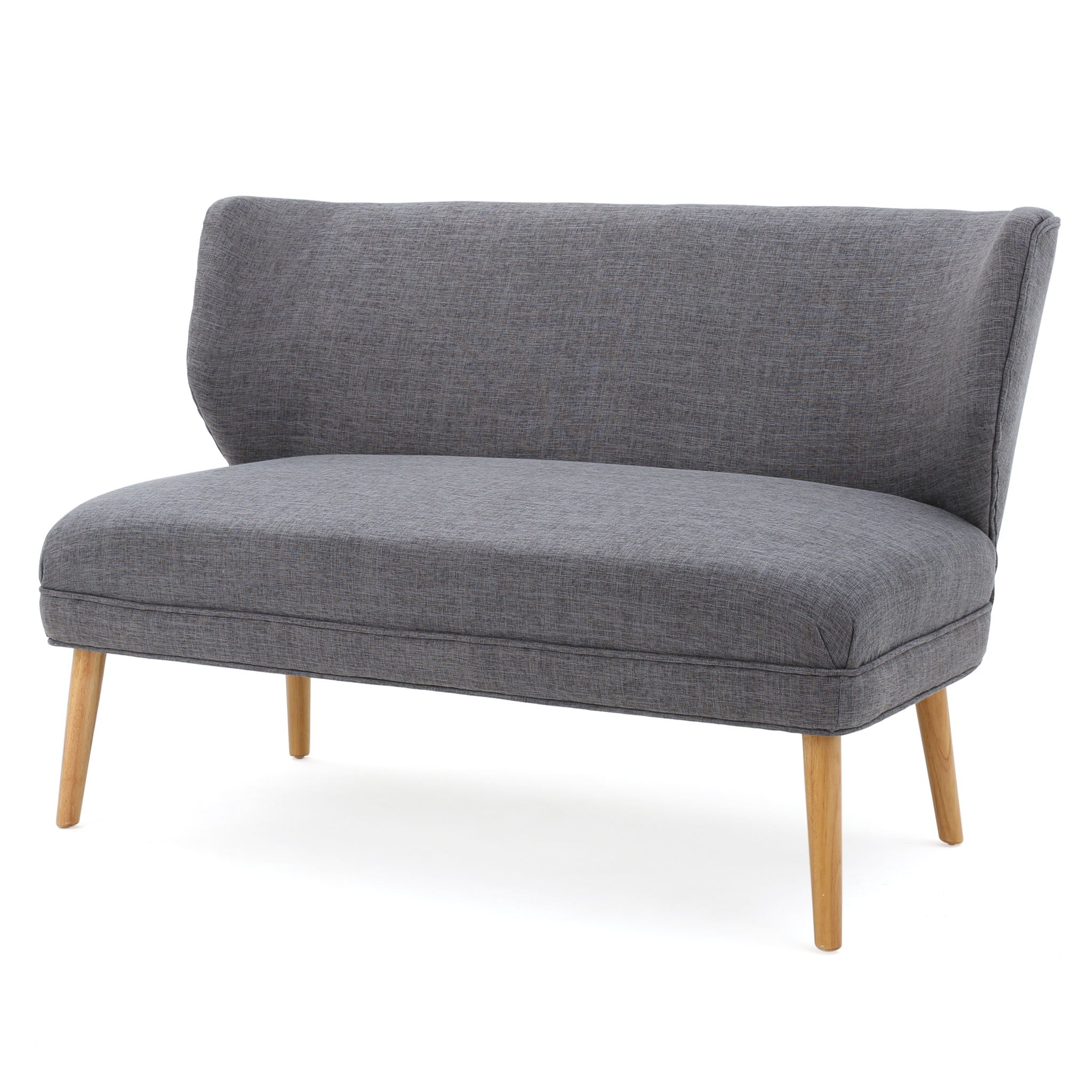 Elegant Classic Upholstered Loveseat With Curved Backrest - Best Buy Furniture
