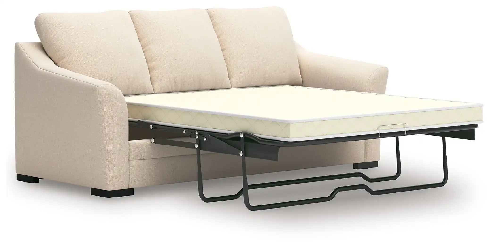 Lango - Queen Sofa Chaise Sleeper - Jute - Best Buy Furniture