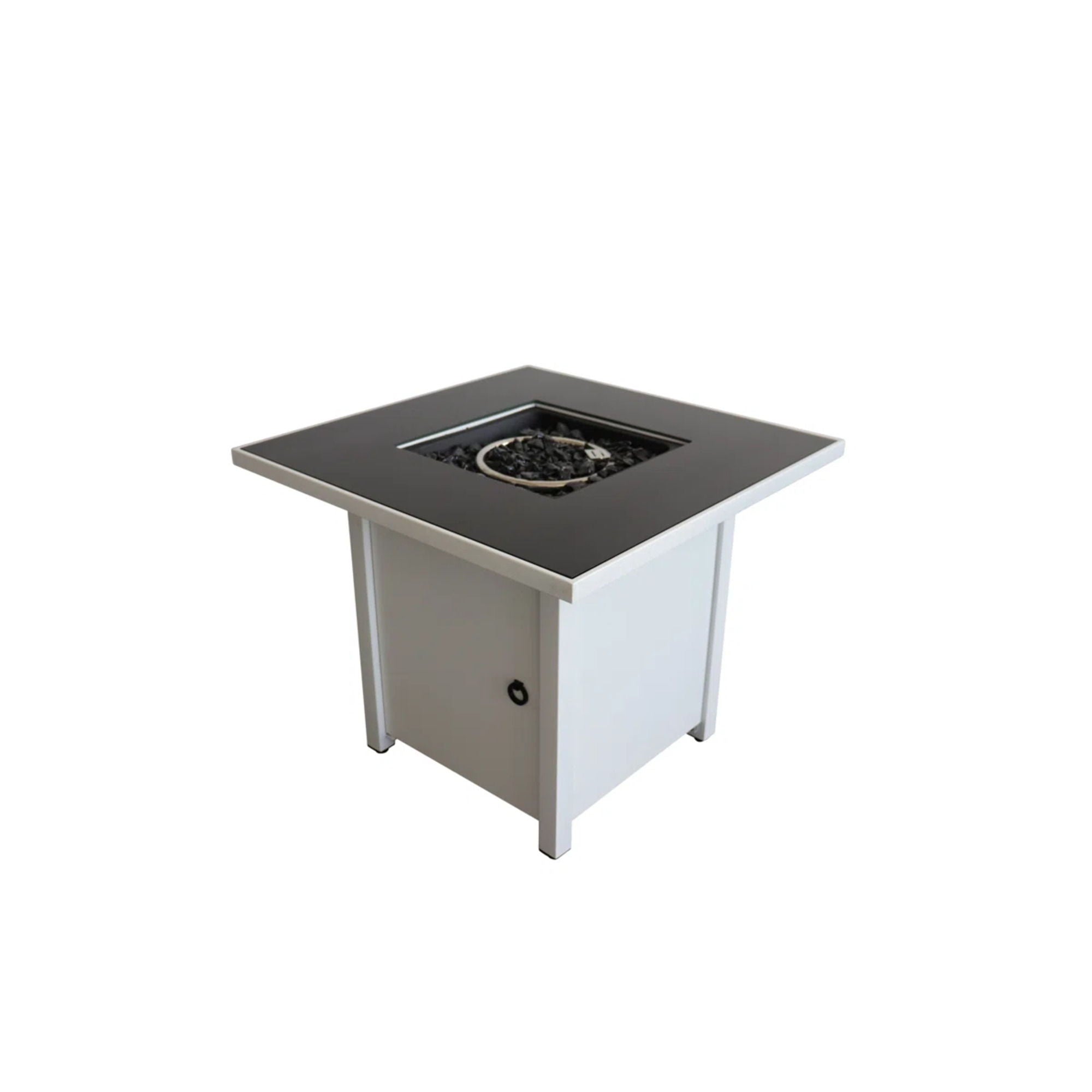 Fire Pit With Powder Coated And Top - White - Best Buy Furniture