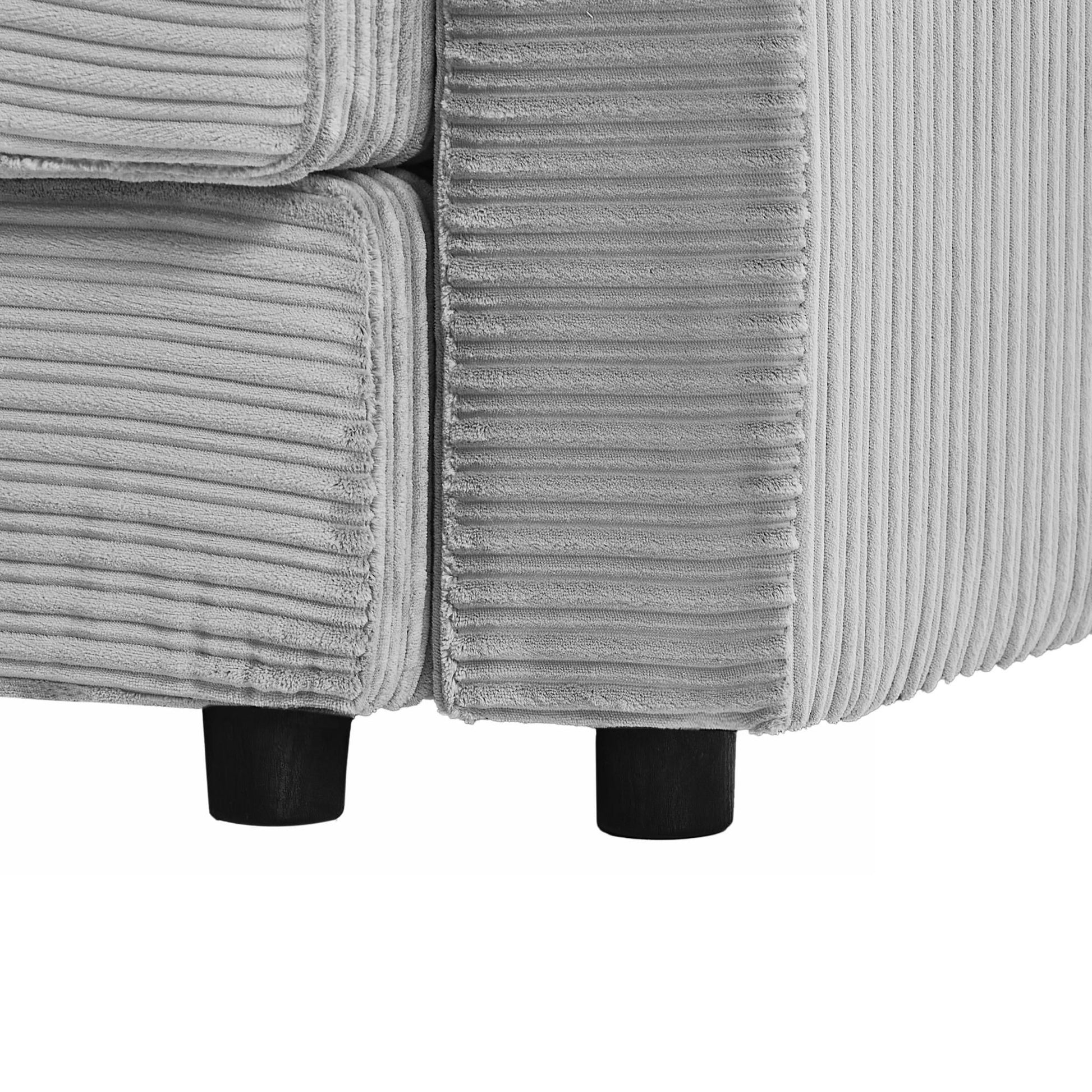 Modern Style Loveseat Sofa Sectional Sofa Couch With Storage Space, A Movable Ottoman, Two USB Ports, Two Cup Holders, A Phone Holder For Living Room - Best Buy Furniture