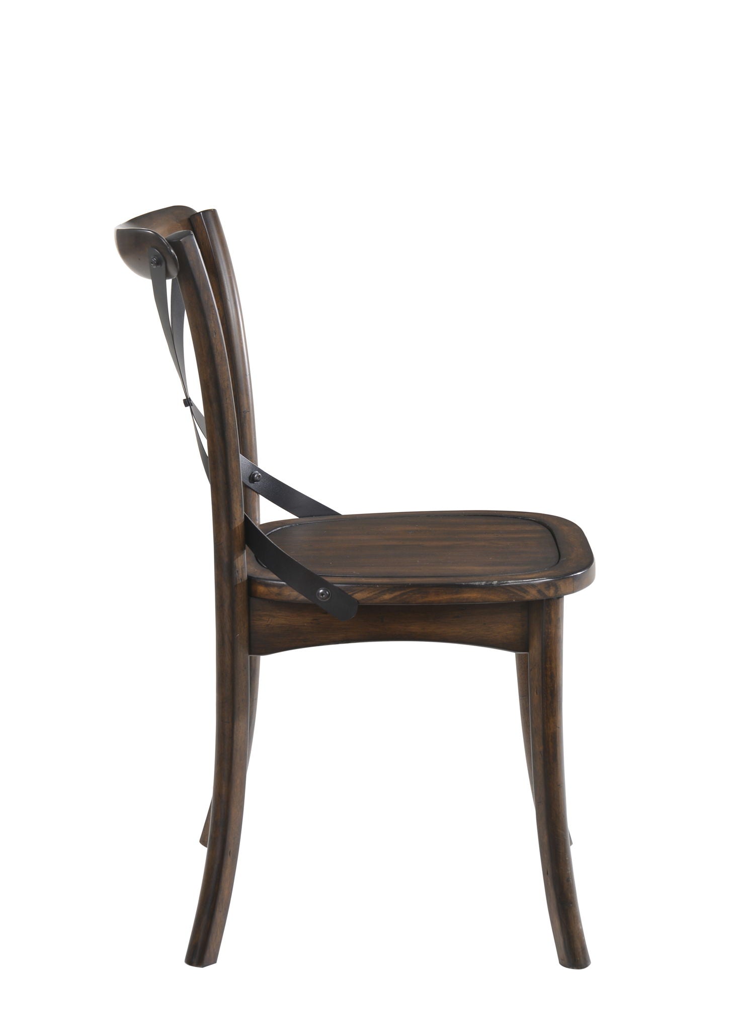 Kaelyn - Metal Side Chair (Set of 2) - Dark Oak - Best Buy Furniture