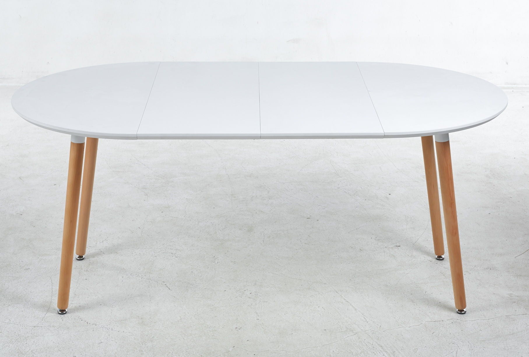 Extensible Table, Dining Table, Office Table, Coffee Table, Wood Leg - Matte White - Best Buy Furniture