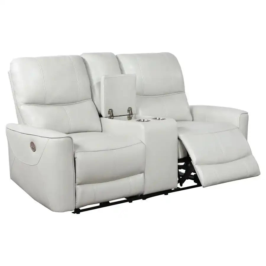 Greenfield - Upholstered Power Reclining Loveseat - Best Buy Furniture