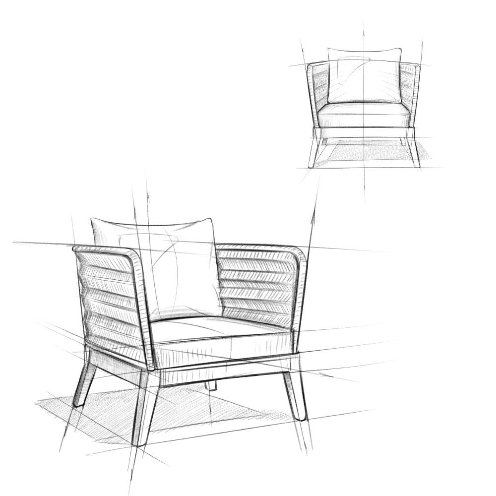 Santiago - Outdoor Conversation Chair - Slate Gray - Best Buy Furniture