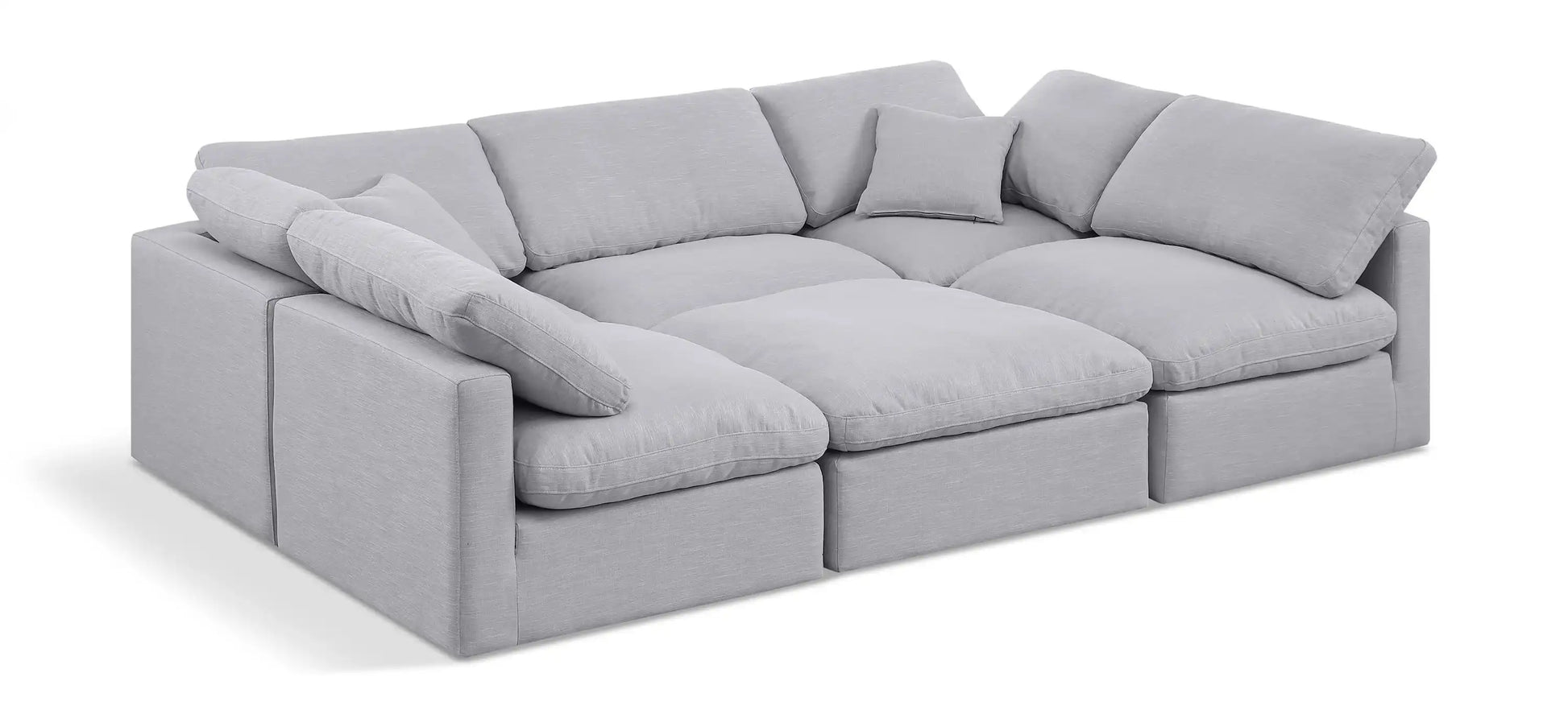 Indulge - Linen 6 Piece Modular Sectional - Best Buy Furniture