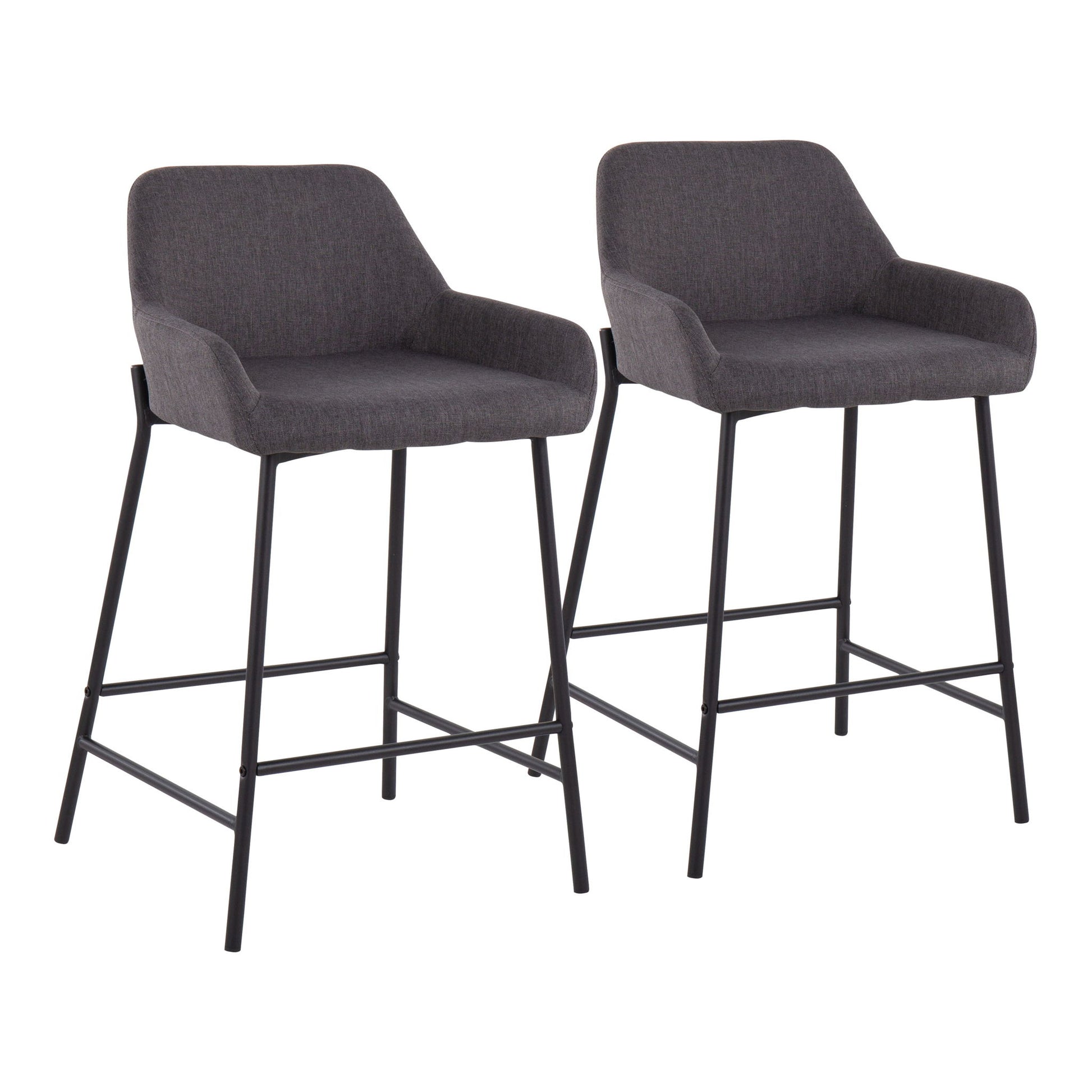 Daniella - Industrial Fixed Height Counter Stool (Set of 2) - Best Buy Furniture