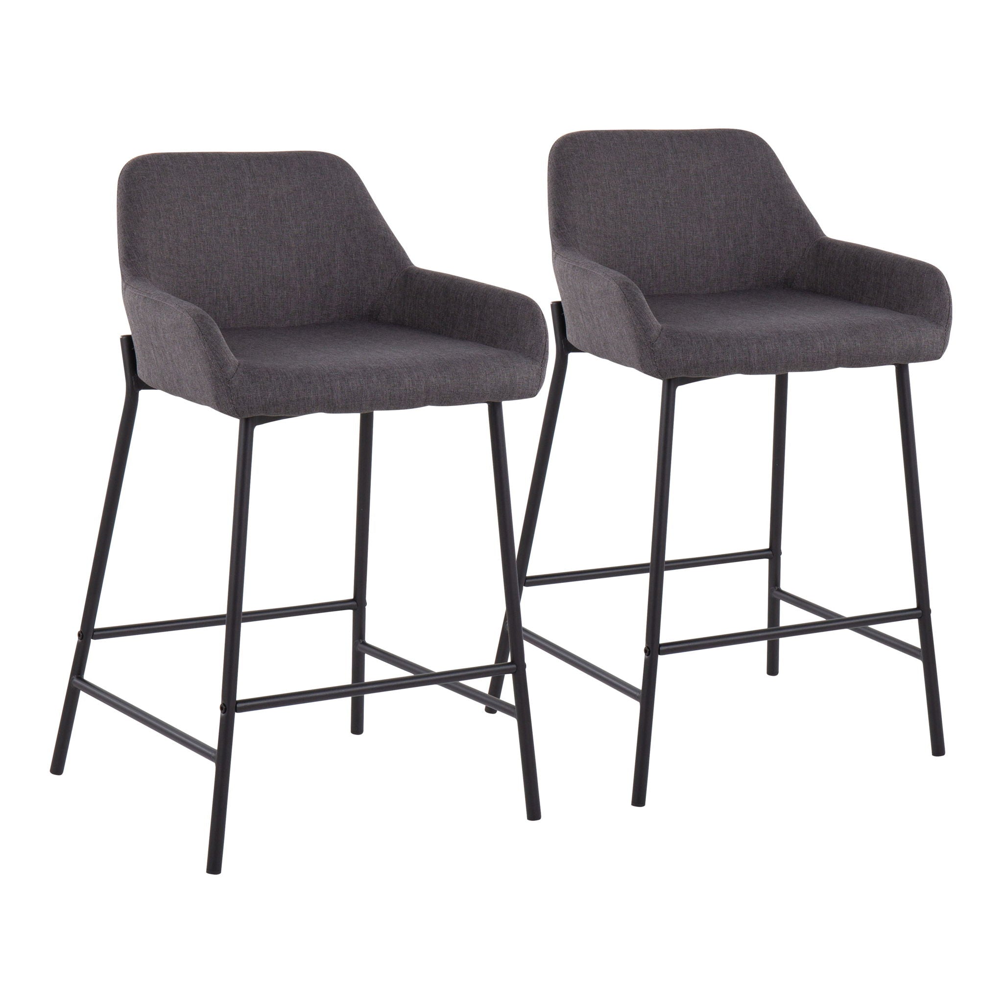 Daniella - Industrial Fixed Height Counter Stool (Set of 2) - Best Buy Furniture