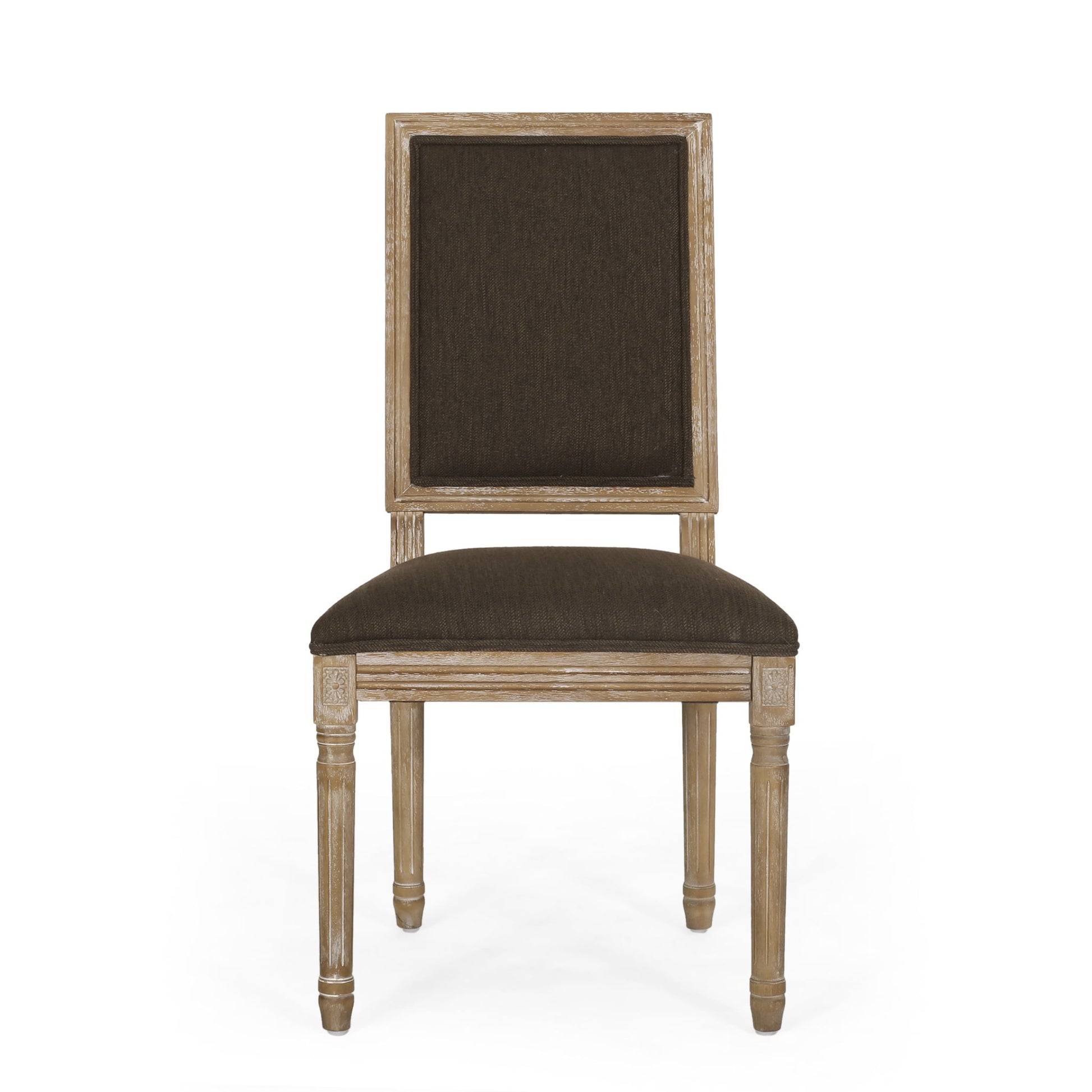 French Country Style Dining Chair With Upholstered Seating And Fluted Legs - Best Buy Furniture