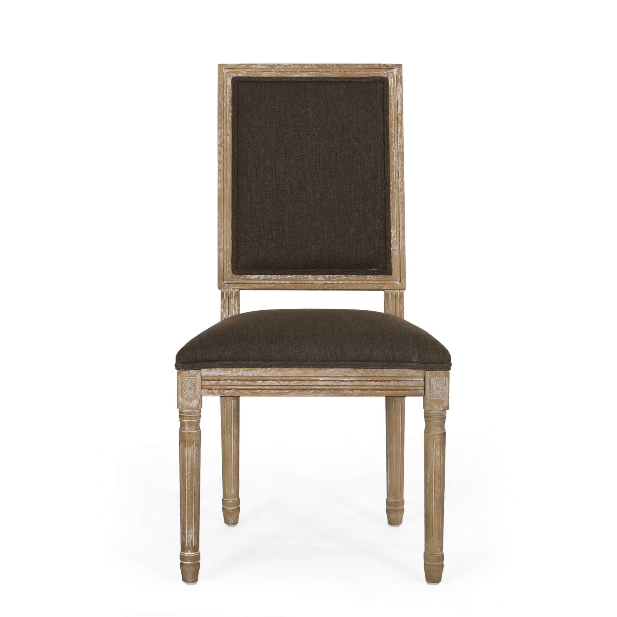 French Country Style Dining Chair With Upholstered Seating And Fluted Legs - Best Buy Furniture