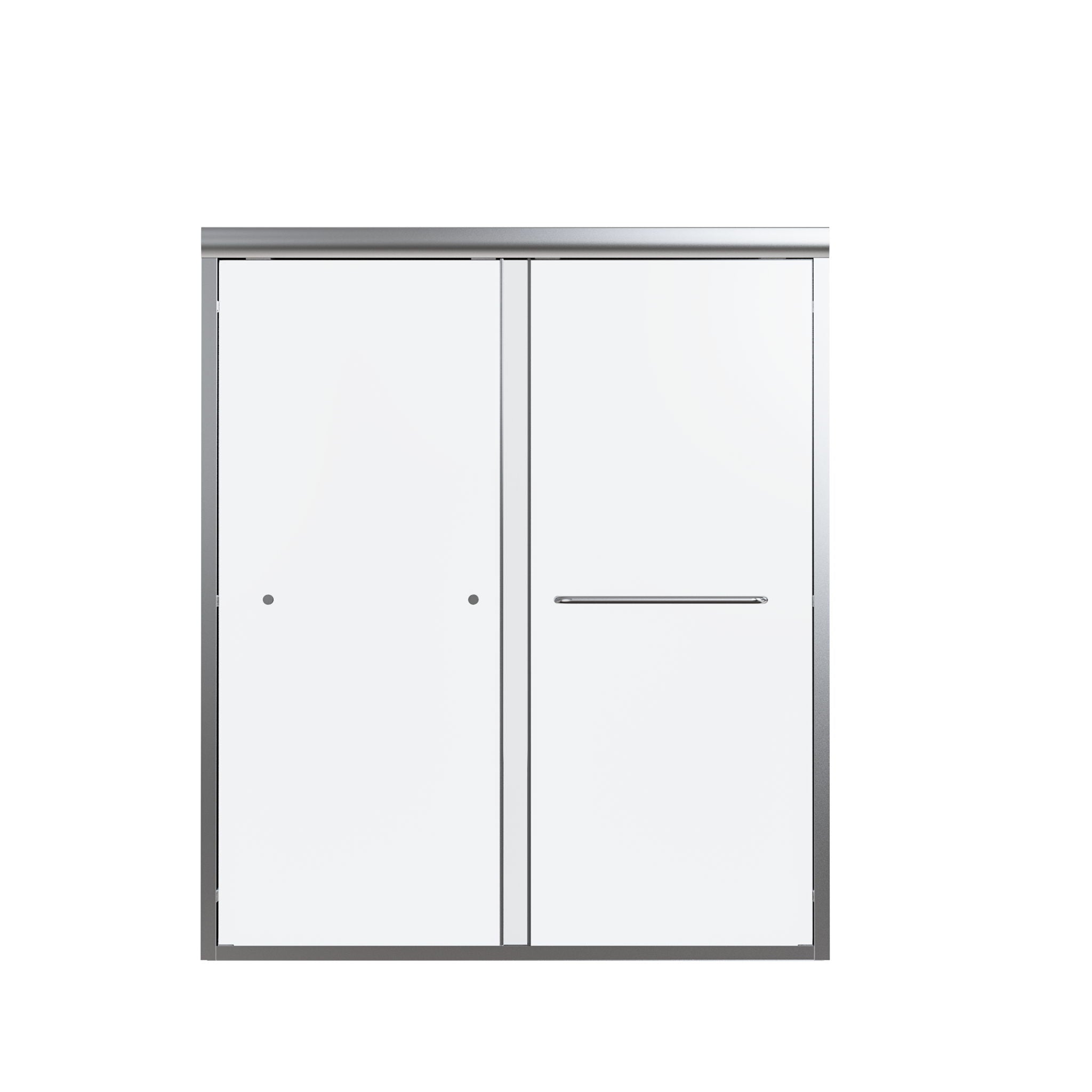 Semi-Frameless Double Sliding Shower Door, Bypass Shower Door, 1 / 4" (6Mm) Thick SGCC Tempered Glass Door - Best Buy Furniture