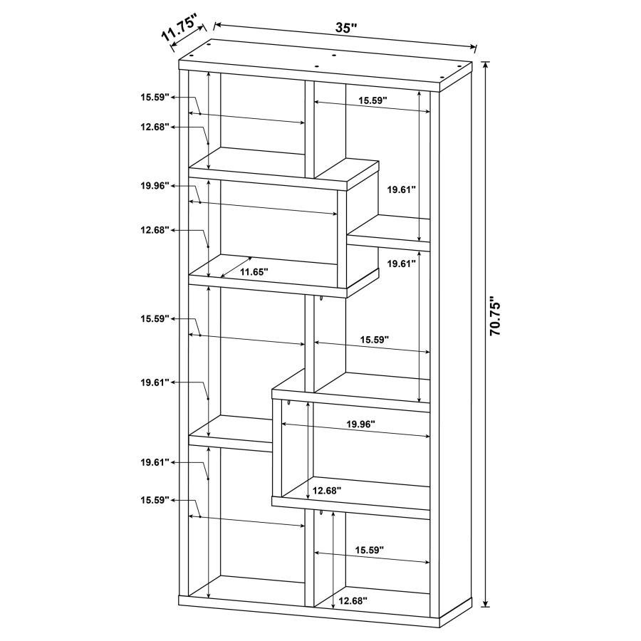 Theo - 6-Shelf Bookshelf - Best Buy Furniture
