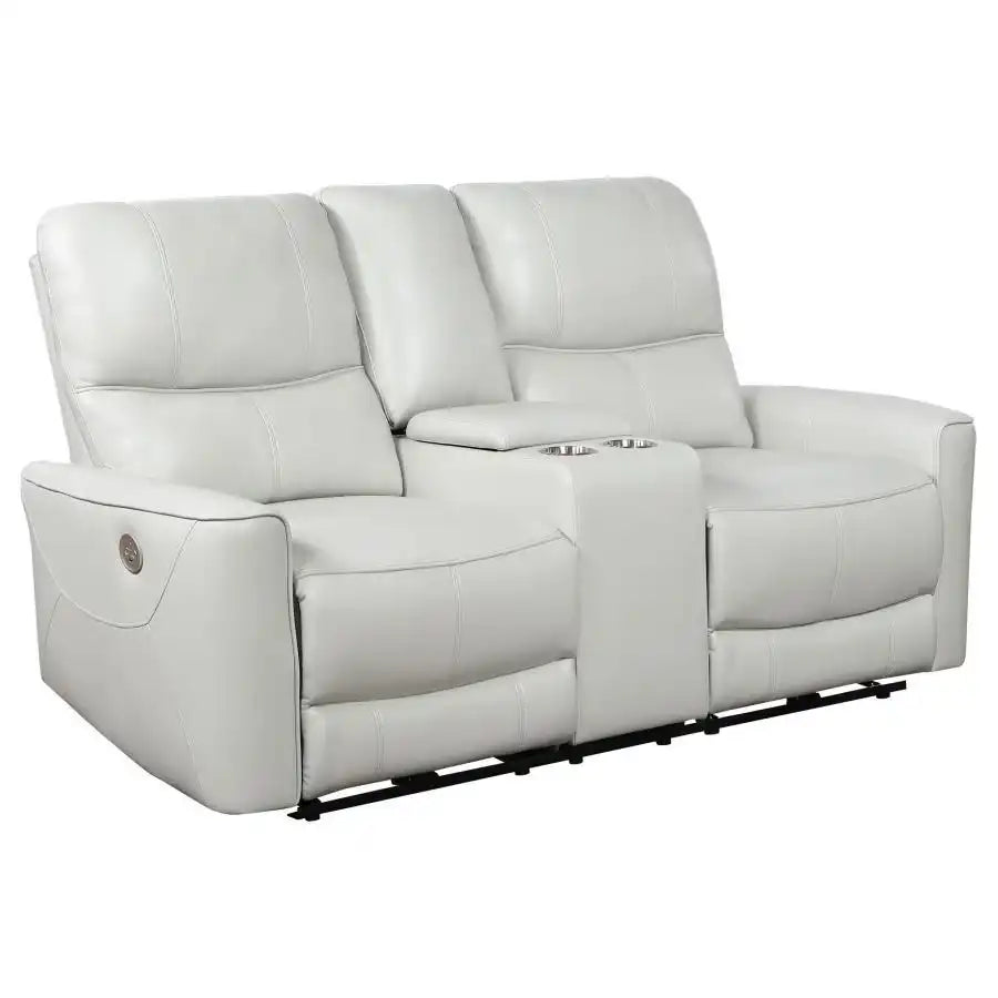 Greenfield - Upholstered Power Reclining Loveseat - Best Buy Furniture