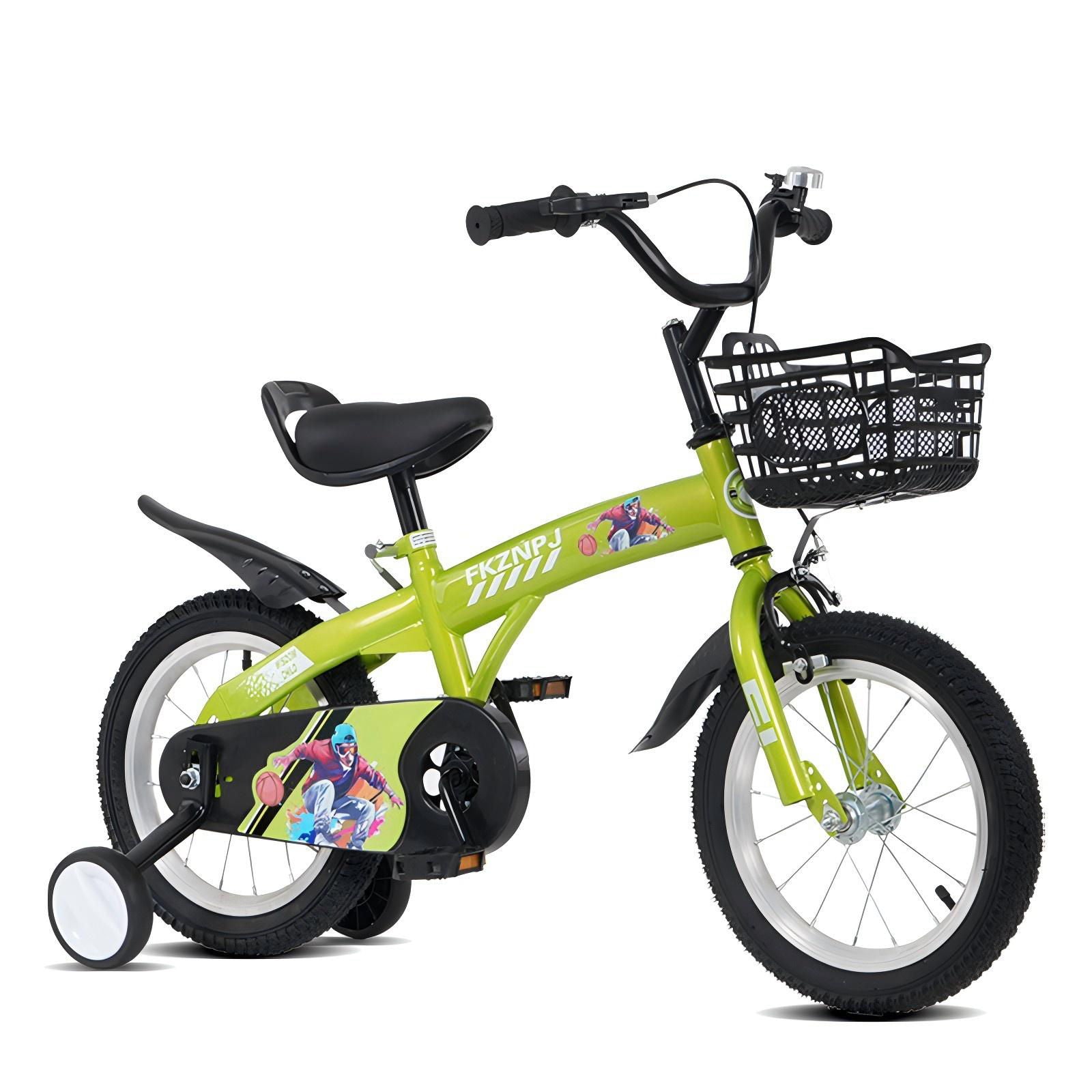 Fkznpj - 16" Sporty Kids Bike With Training Wheels And Stand Adjustable Saddle Suitable For Boys And Girls Aged 4 - 8 Years Tall Height 41 - 46" Available In A Variety Of Colors - Best Buy Furniture