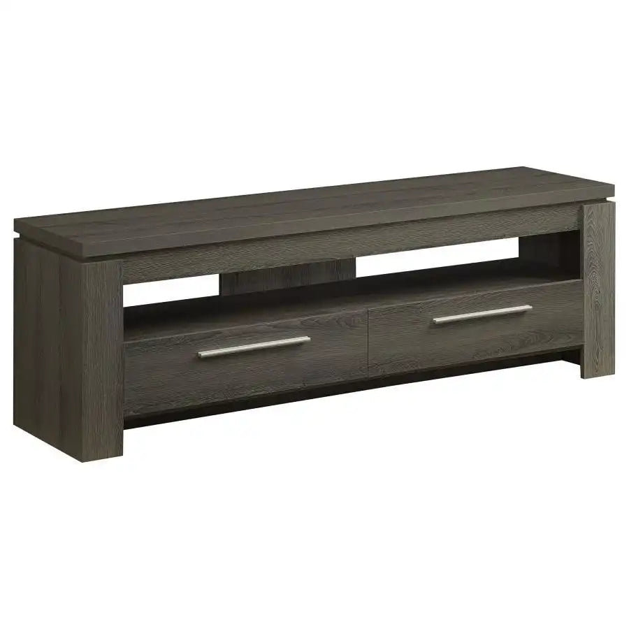 Elkton - 2-Drawer Engineered Wood 59" TV Stand - Best Buy Furniture