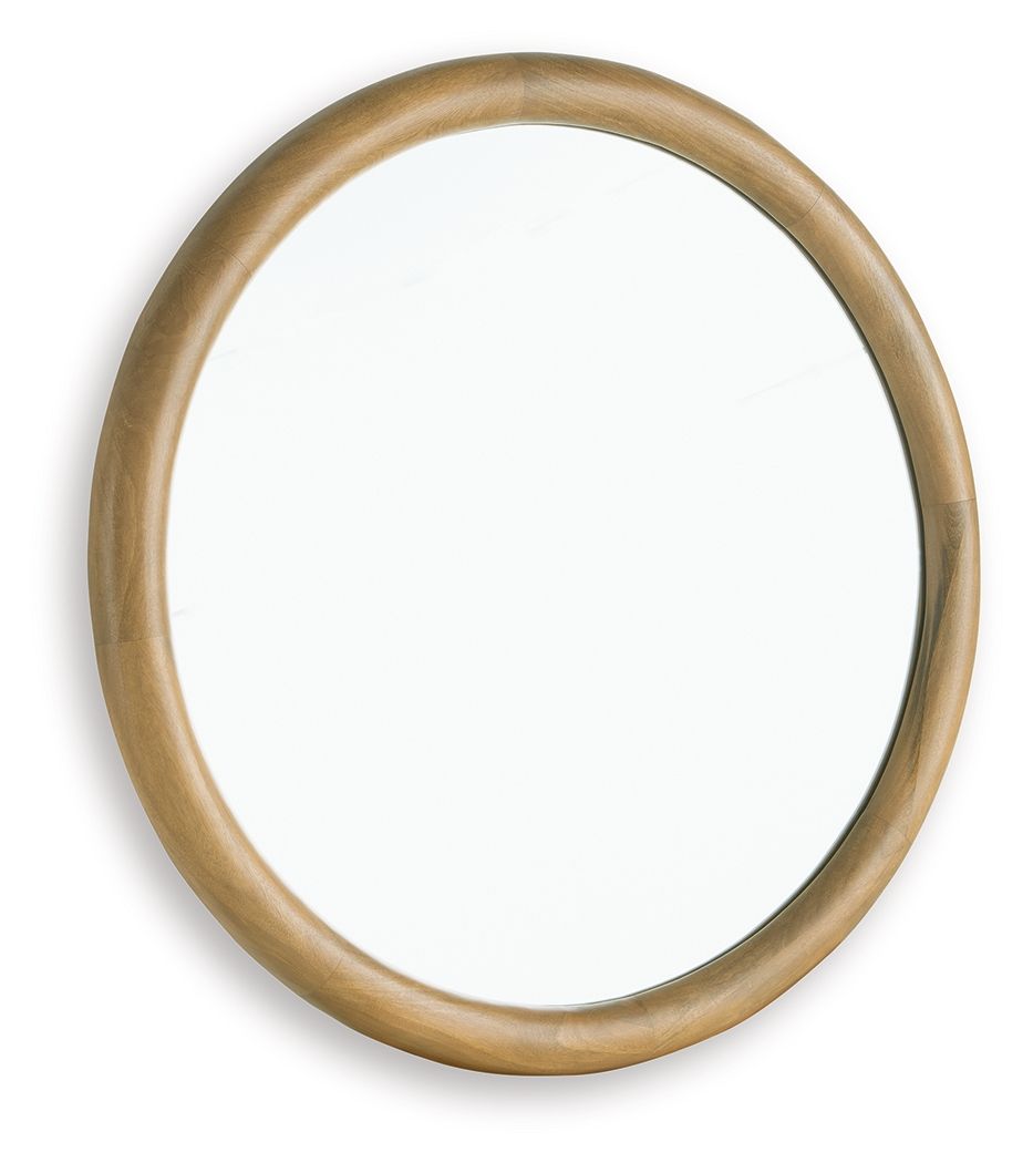Yadiel - Accent Mirror - Brown - Best Buy Furniture