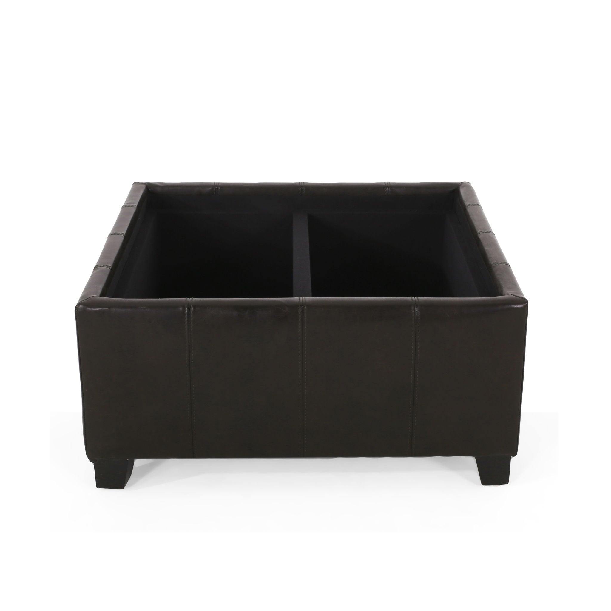 Contemporary Ottoman With Storage And Tray Tops - Brown - Best Buy Furniture