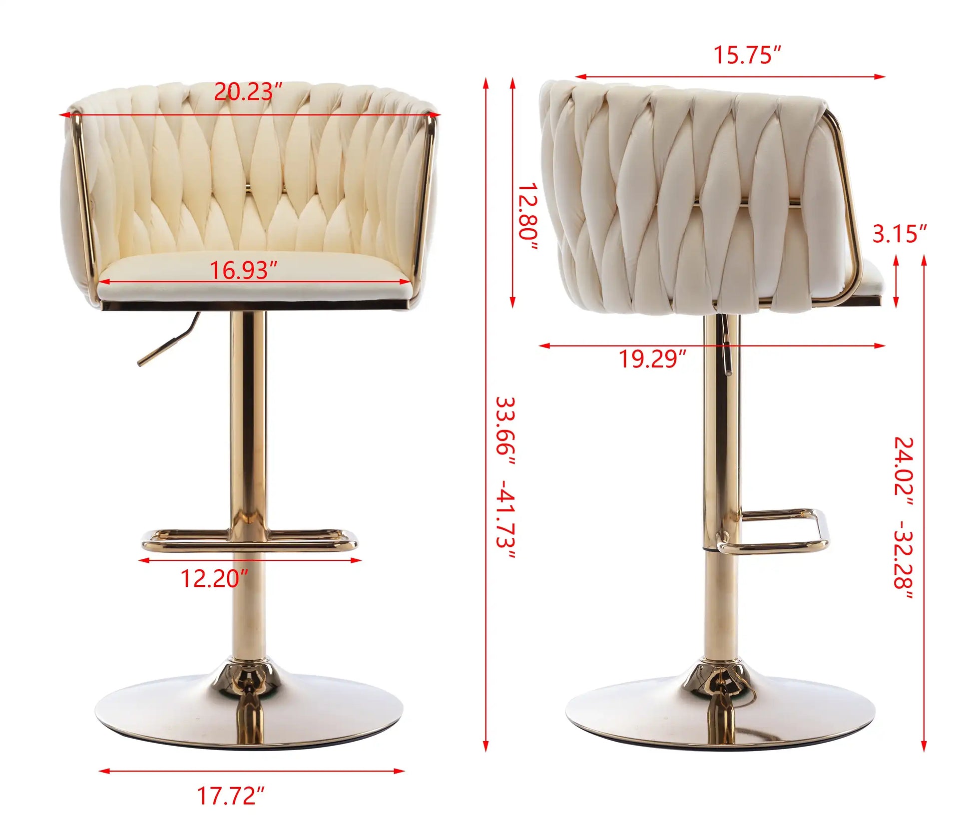 Luxury Set of 2 Bar Stools - Best Buy Furniture