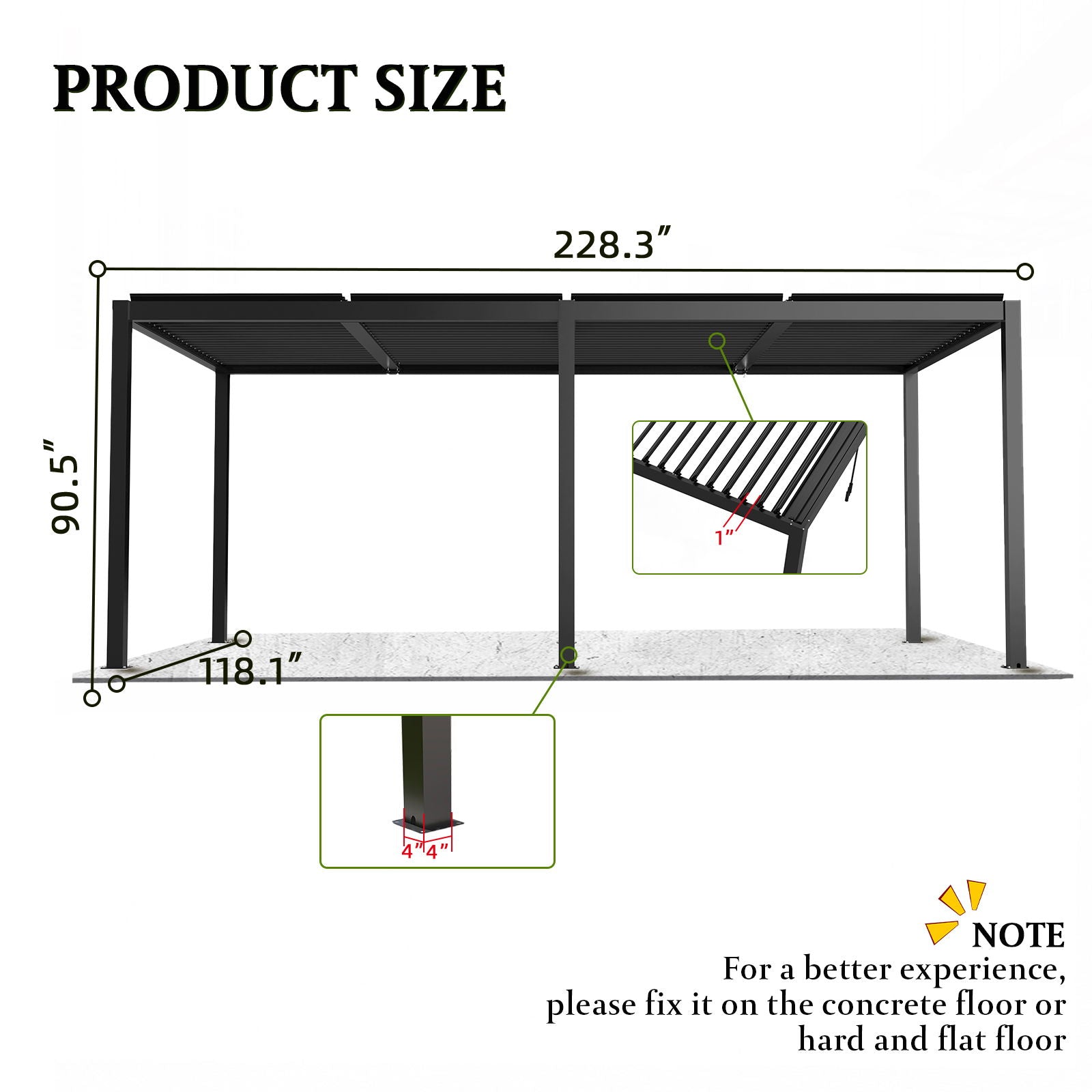 Louver Pergola Aluminium Frame & Louvers - Best Buy Furniture