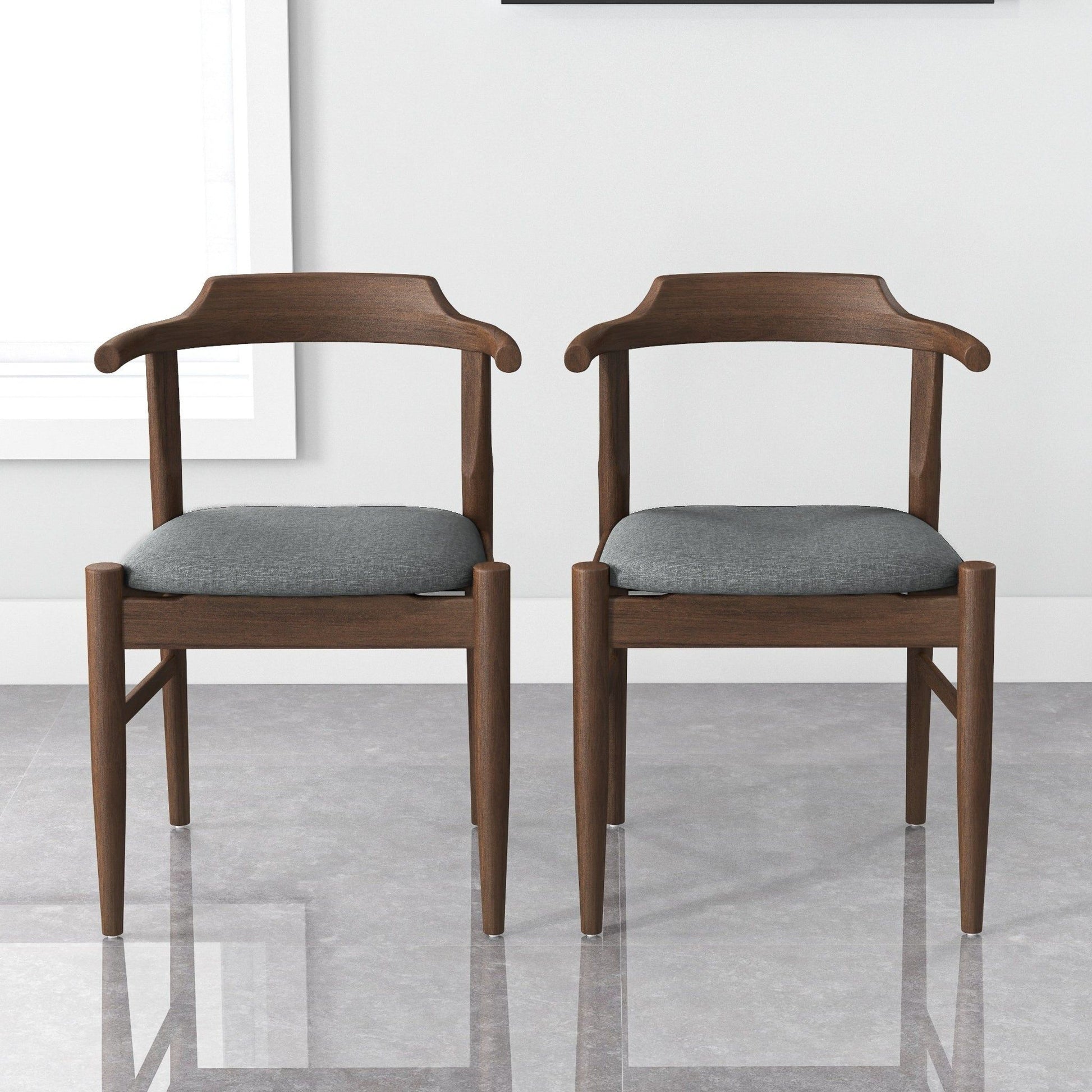 Dakota - Mid-Century Modern Velvet Dining Chair (Set of 2) - Best Buy Furniture