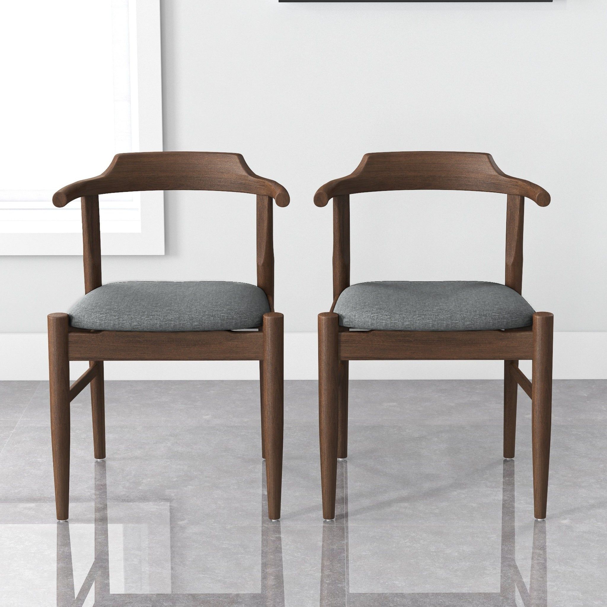 Dakota - Mid-Century Modern Velvet Dining Chair (Set of 2) - Best Buy Furniture