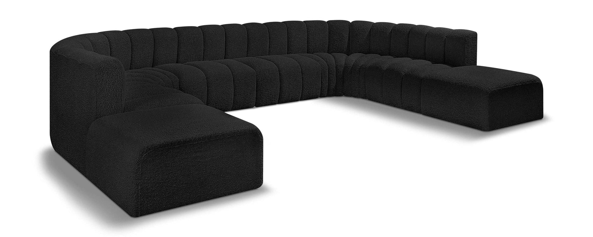 Arc - Boucle Fabric Modular Sectional - Best Buy Furniture