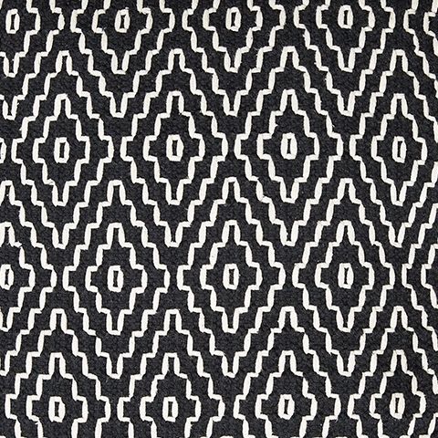 Jasett - Pouf - Black / Ivory - Best Buy Furniture