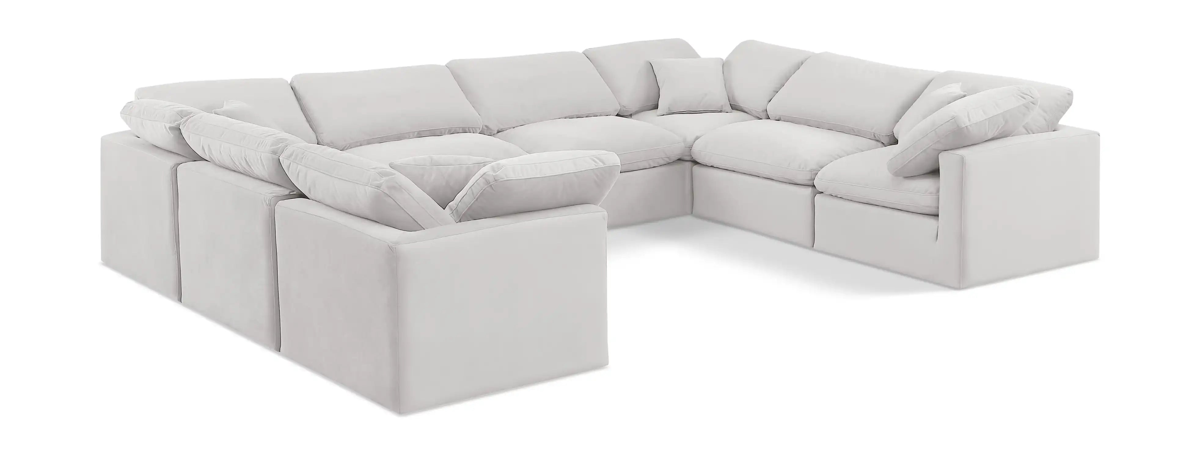 Indulge - Velvet 8 Piece Modular Sectional - Best Buy Furniture